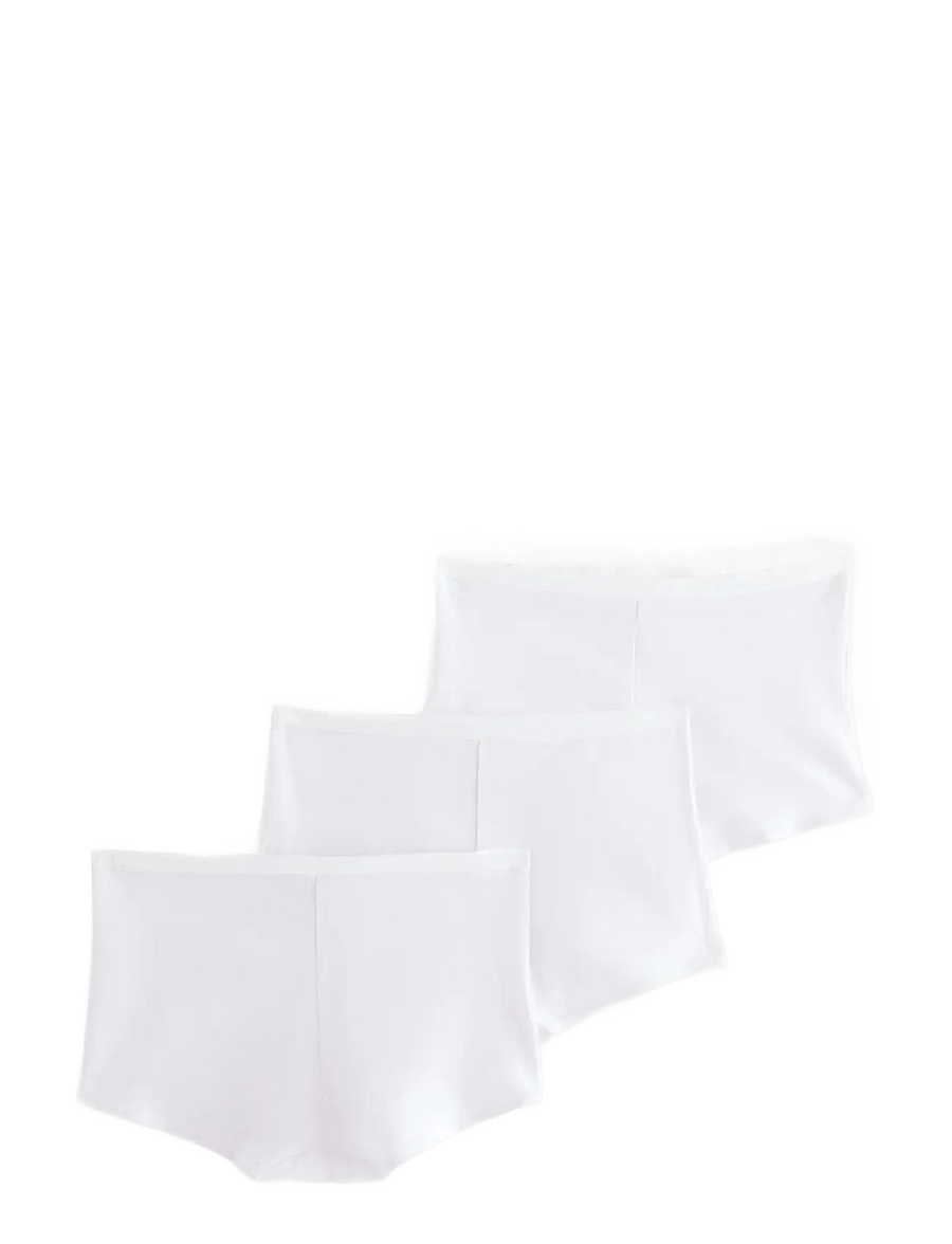 Lindex - 3-pack boxer briefs with high waist - hipster & boxershorts - white - 2