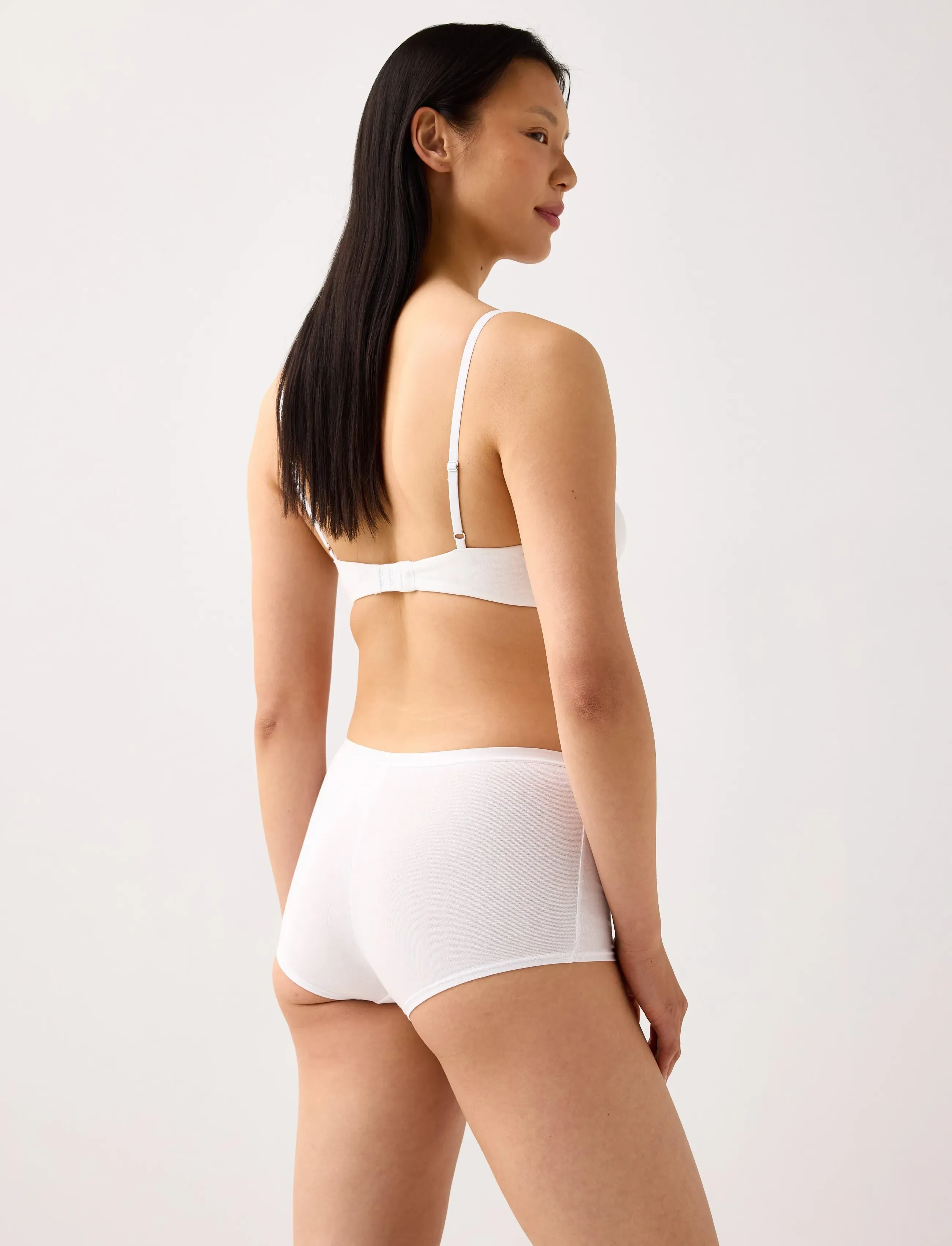 Lindex - 3-pack boxer briefs with high waist - hipster & boxershorts - white - 3