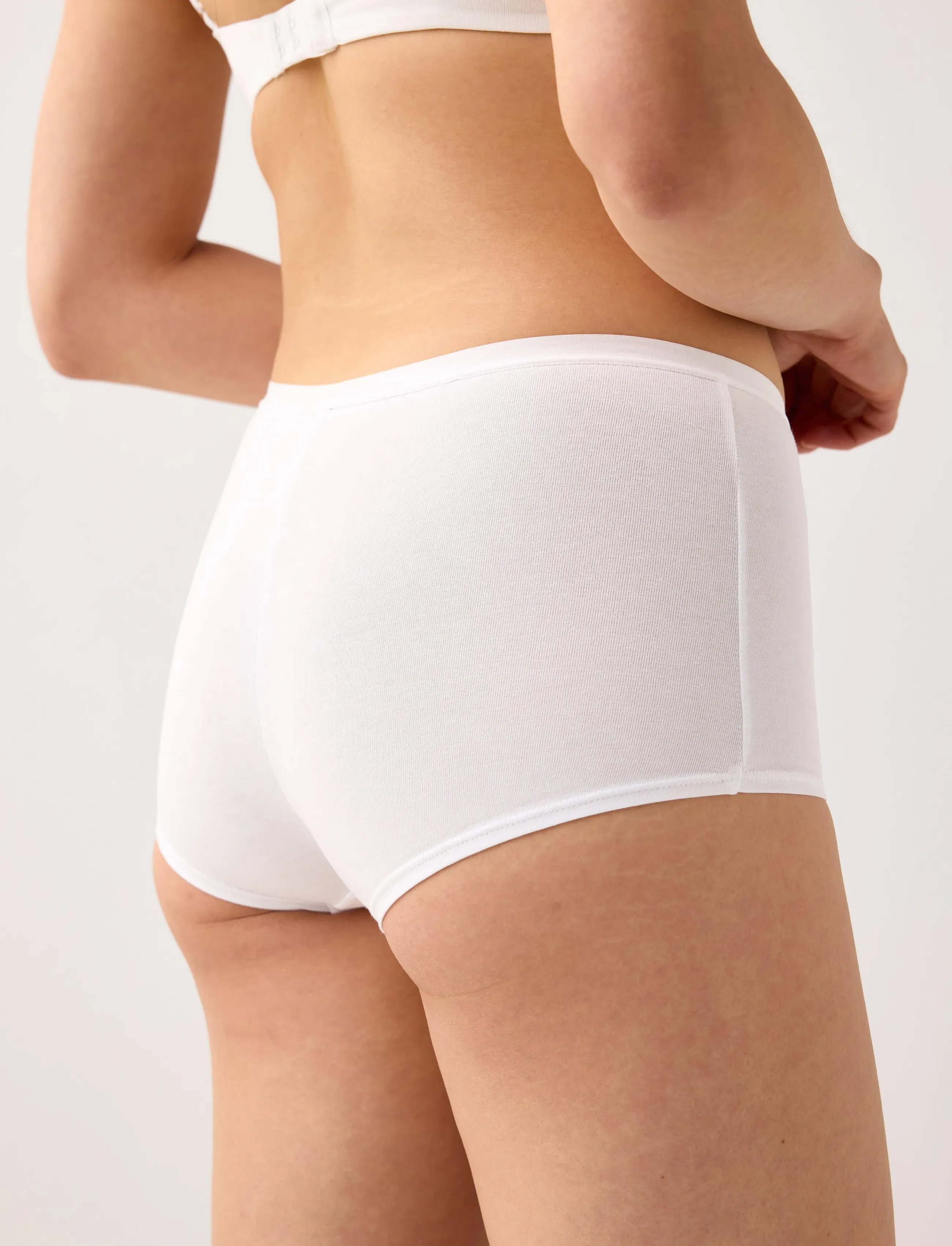 Lindex - 3-pack boxer briefs with high waist - hipster & boxershorts - white - 4