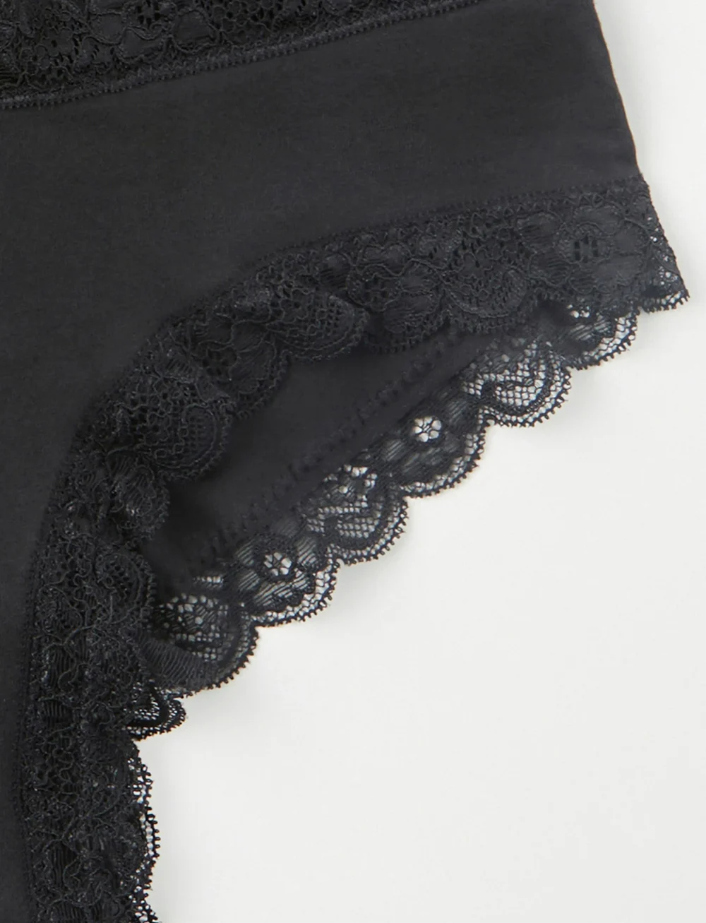 Lindex - Brief 3 p Em lace Brazilian re - brasiilia stiilis aluspüksid - black - 4