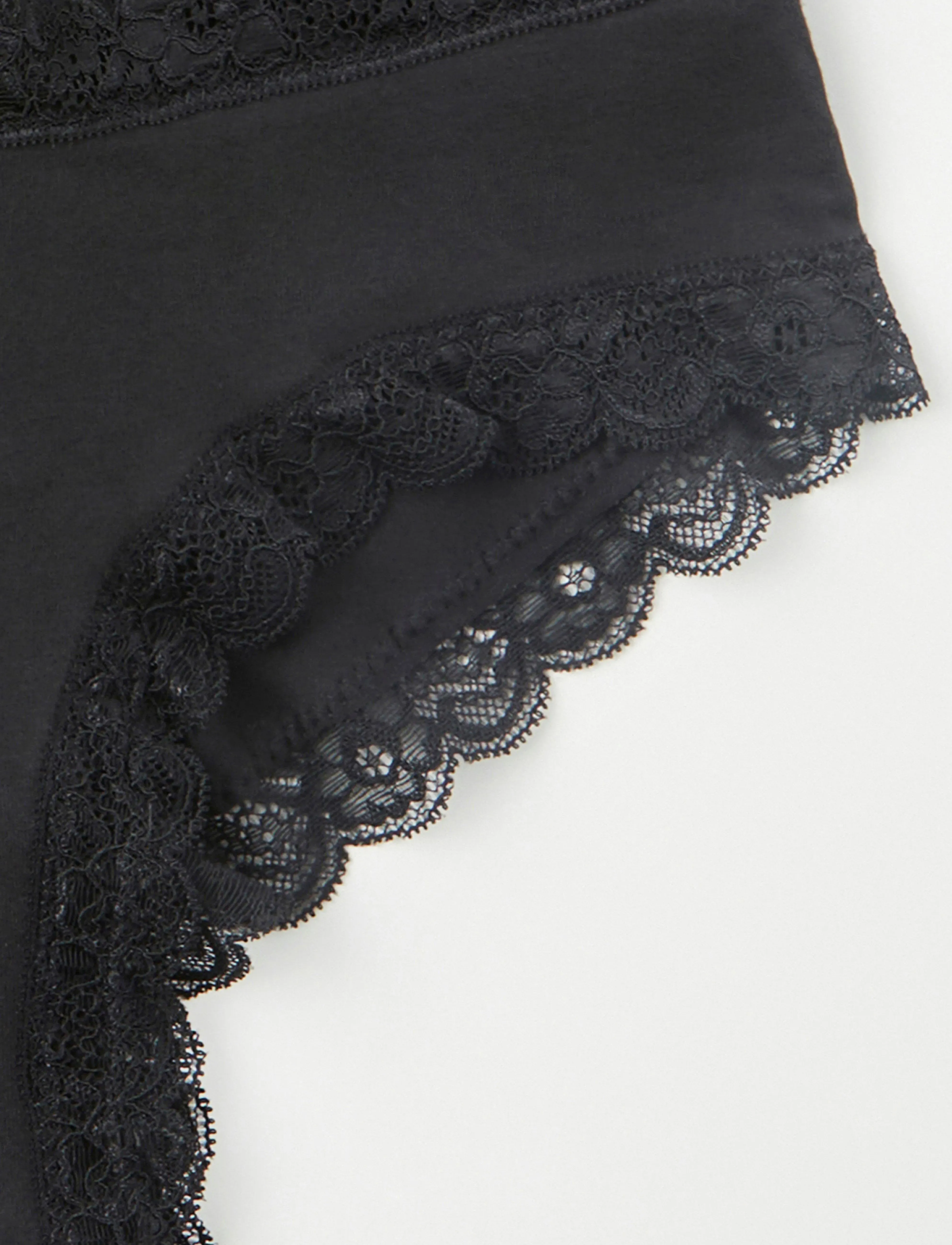 Lindex - Brief 3 p Em lace Brazilian re - brazilian slips - black - 4