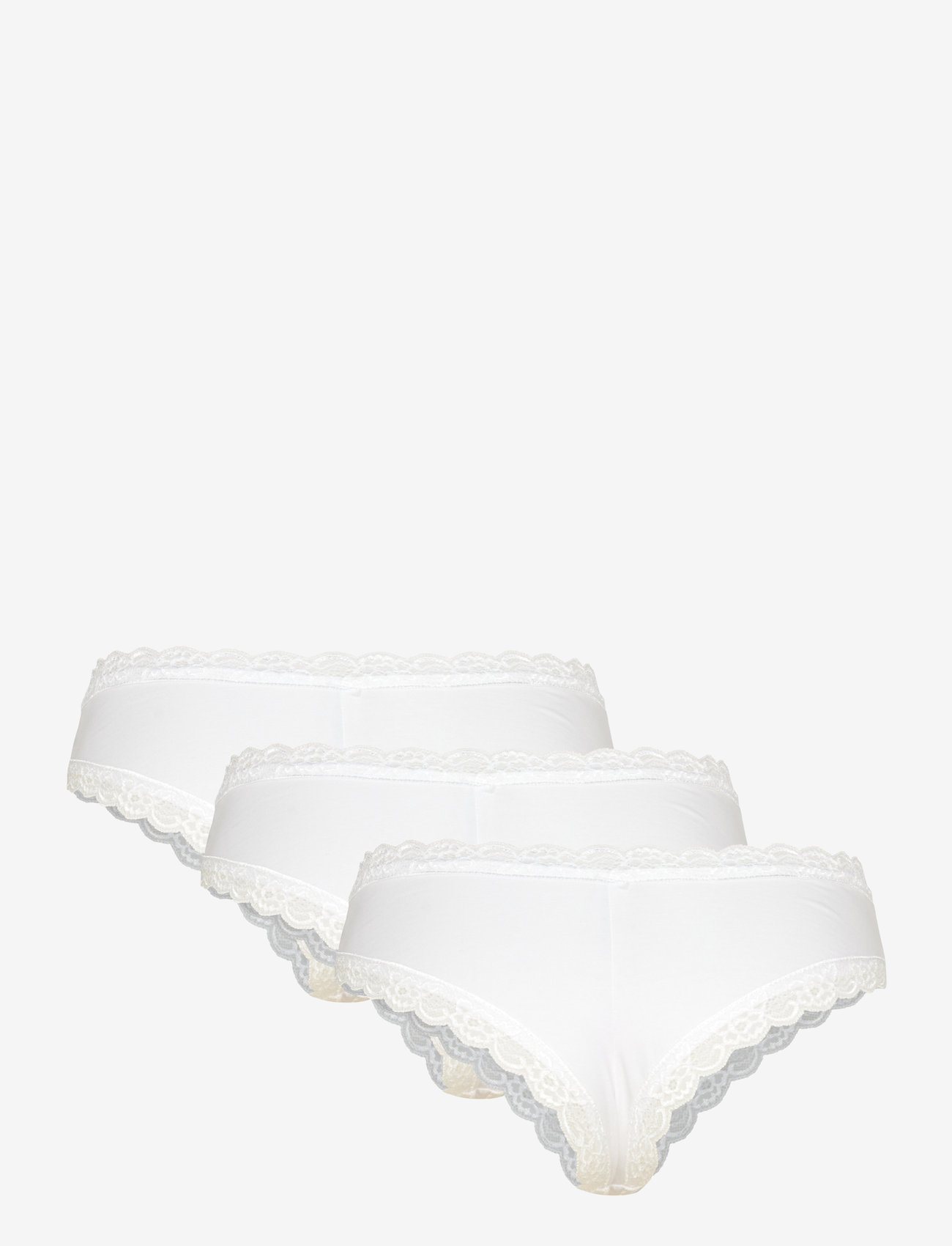 Lindex - 3-pack brazilian briefs with regular waist - brazilian slips - white - 5