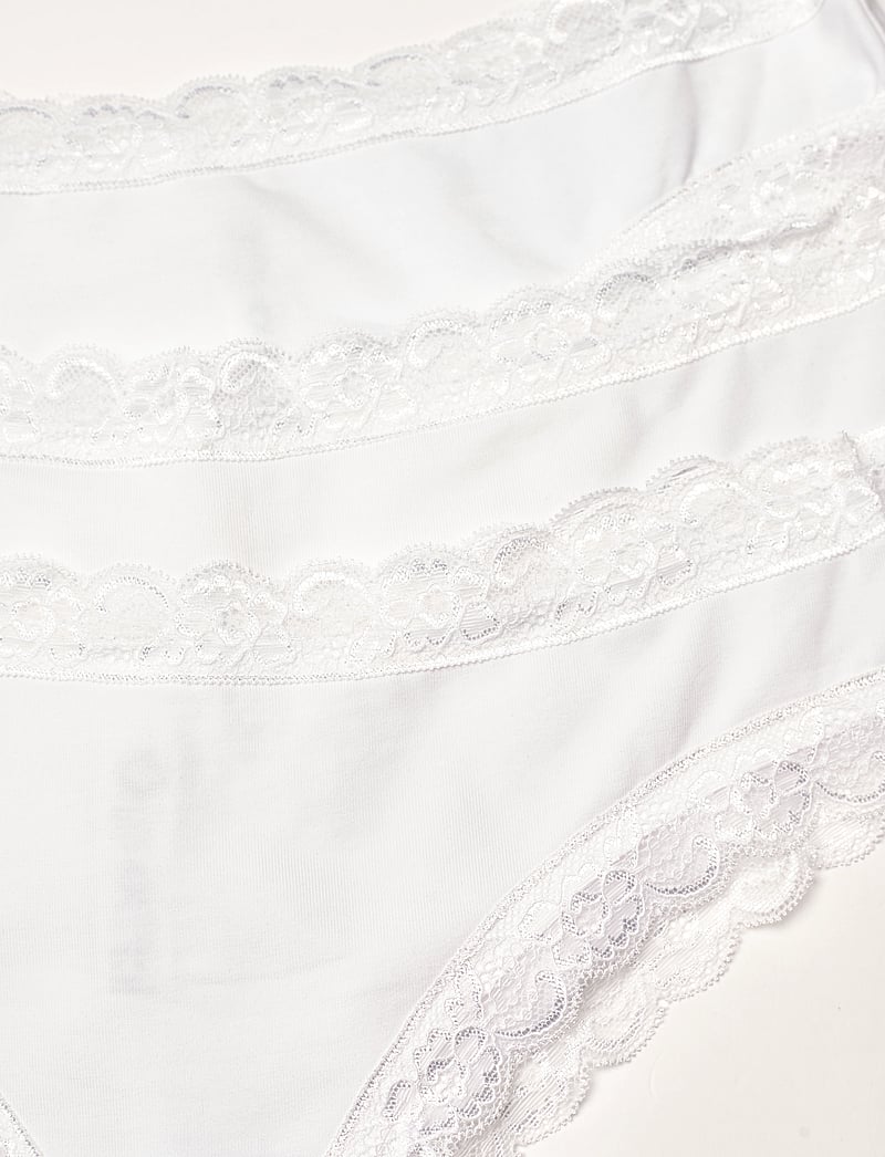 Lindex - Brief 3 p Em lace Brazilian re - brazilian slips - white - 4