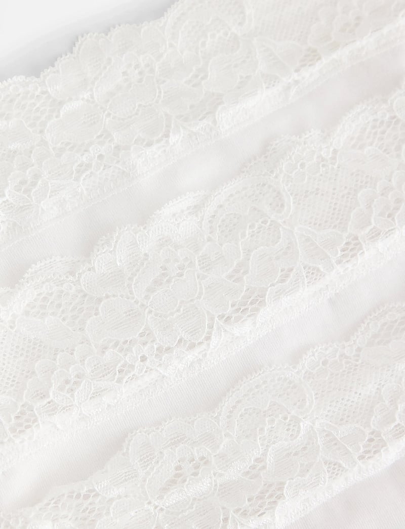 Lindex - Brief high Emelie lace 3 pack - midi & maxi trusser - white - 2