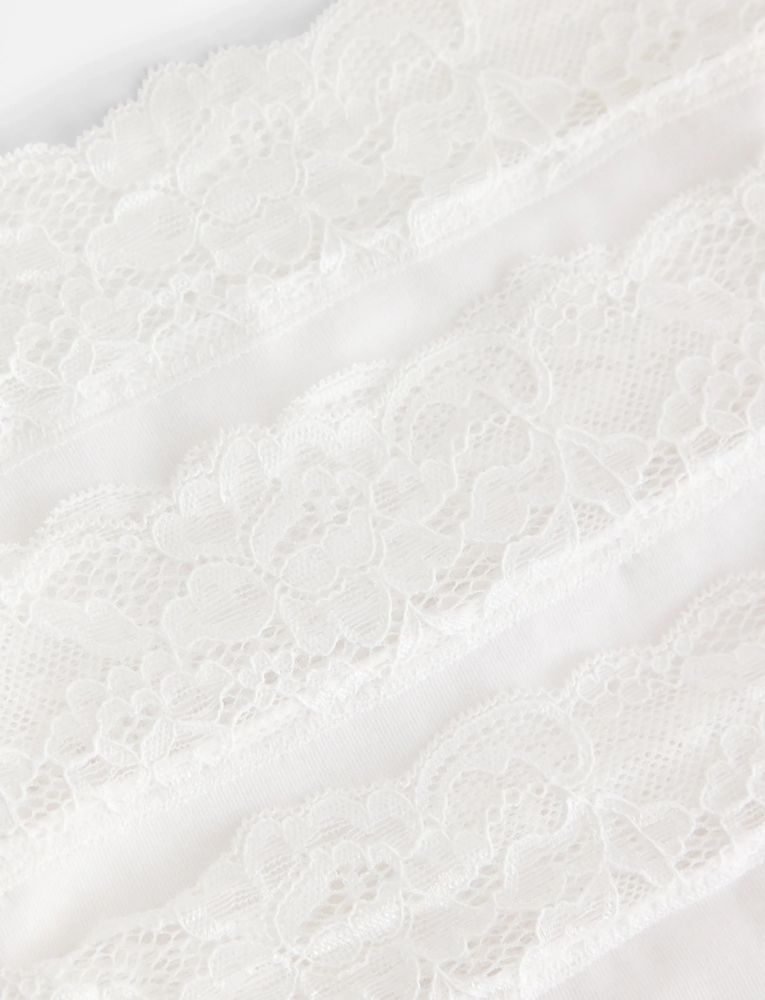 Lindex - 3-pack briefs with high waist - midi & maxi slips - white - 2
