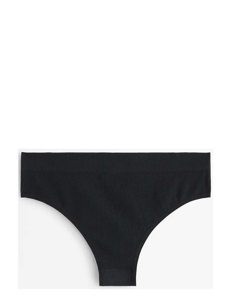 Lindex - Brief Brazilian High Seamless - brasiilia lõinega aluspüksid - black - 1