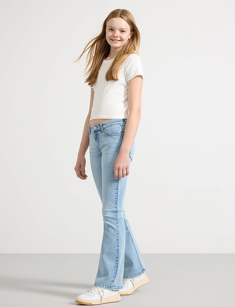Lindex - Trousers denim Freja stitches - bootcut jeans - light denim - 0