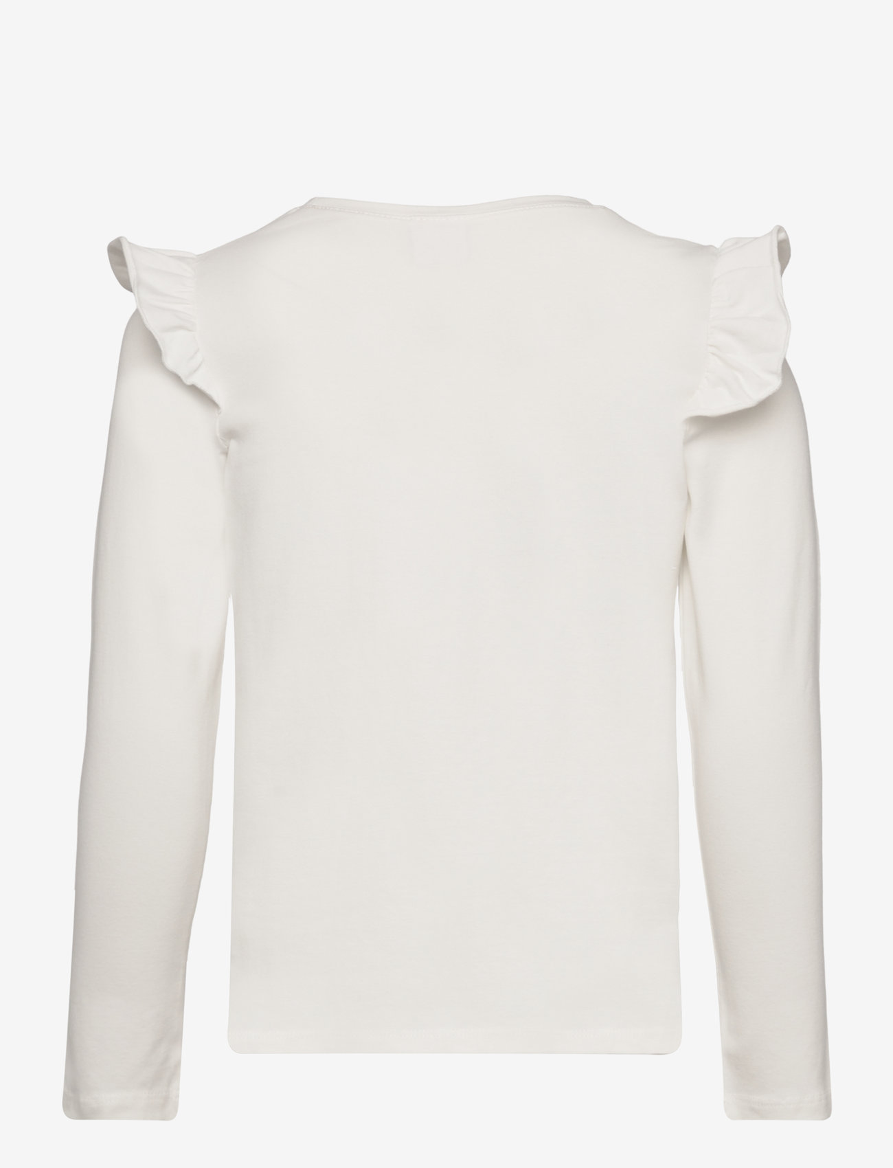 Lindex - Top l s placement print with f - light dusty white - 1