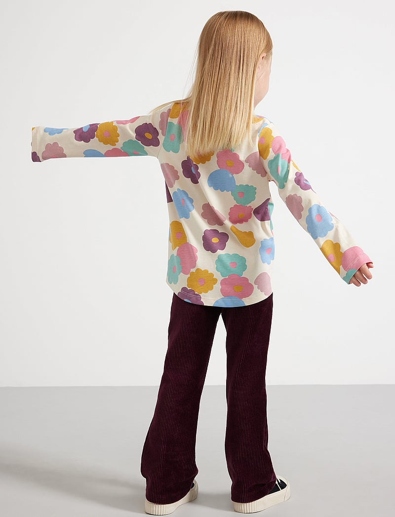 Lindex - Leggings flare cord tricot - retuusid - dark lilac - 3