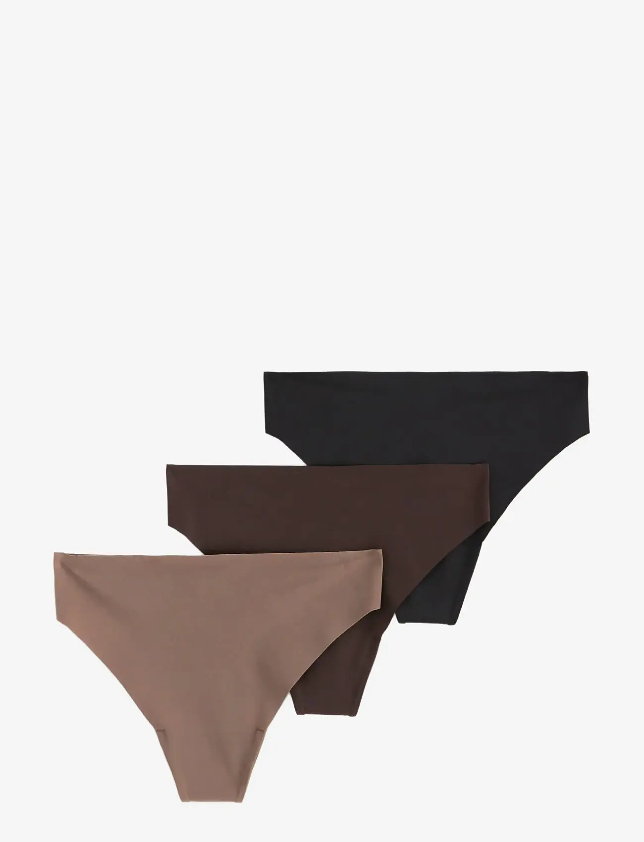 Lindex - 3-pack high waist thong sports briefs - stringtruser - black - 1