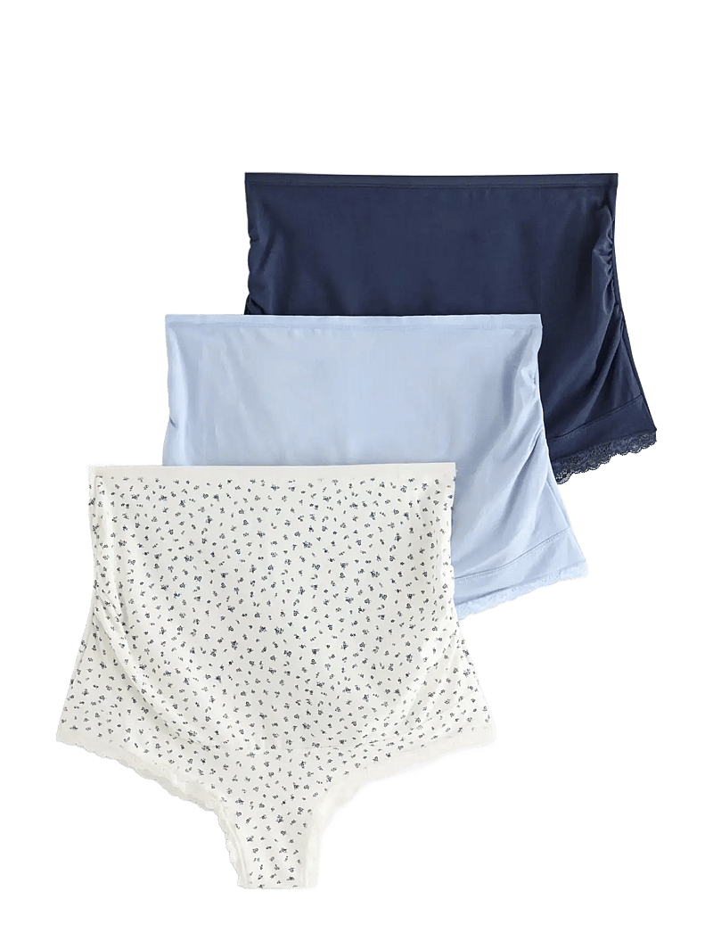 Lindex - 3-pack MOM brazilian maternity briefs - lingerie - light white - 0