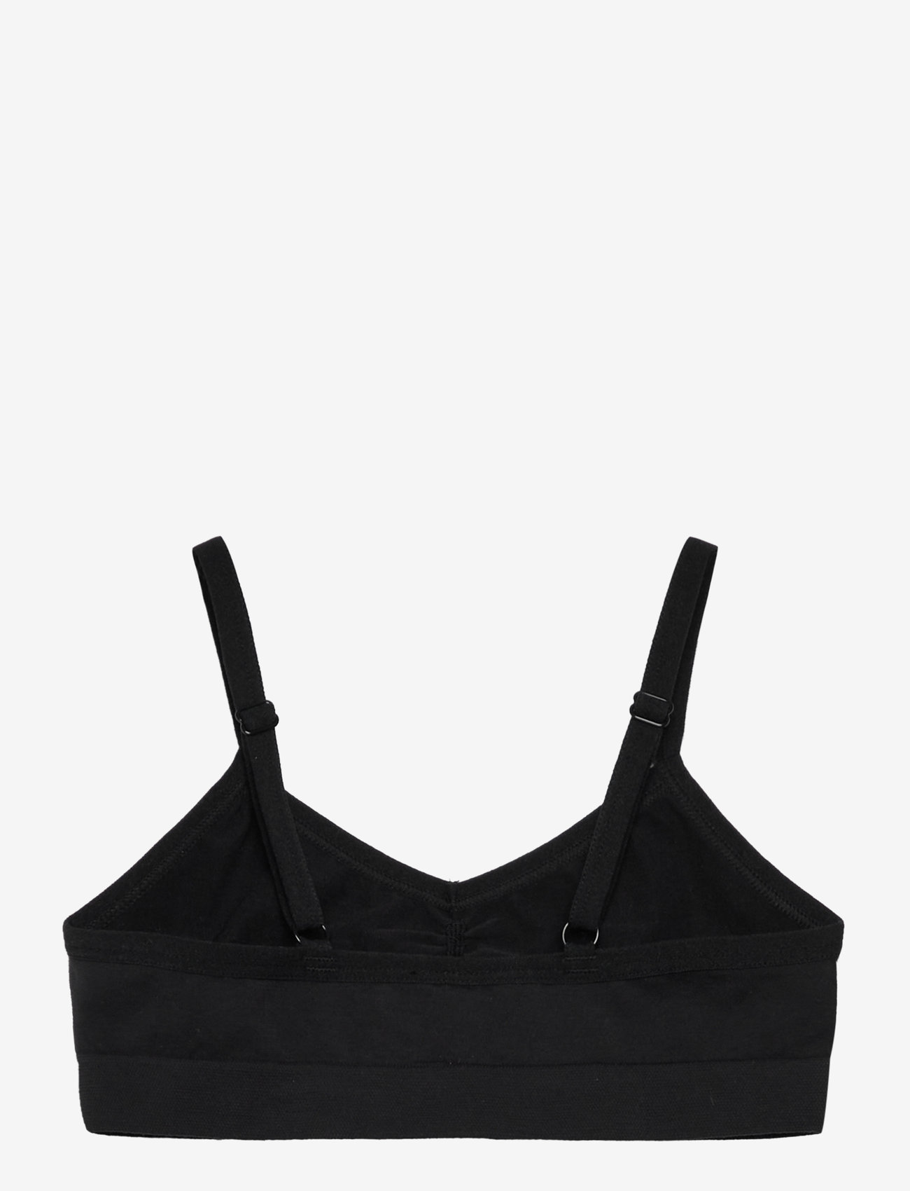 Lindex - Top seamless v neck - oberteile - black - 1