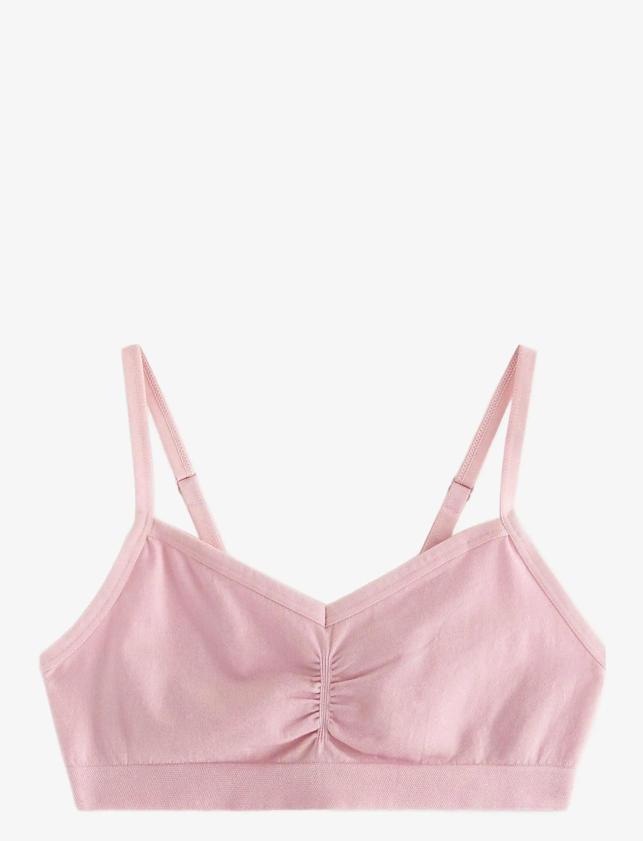 Lindex - Top seamless v neck - overdele - dusty pink - 0