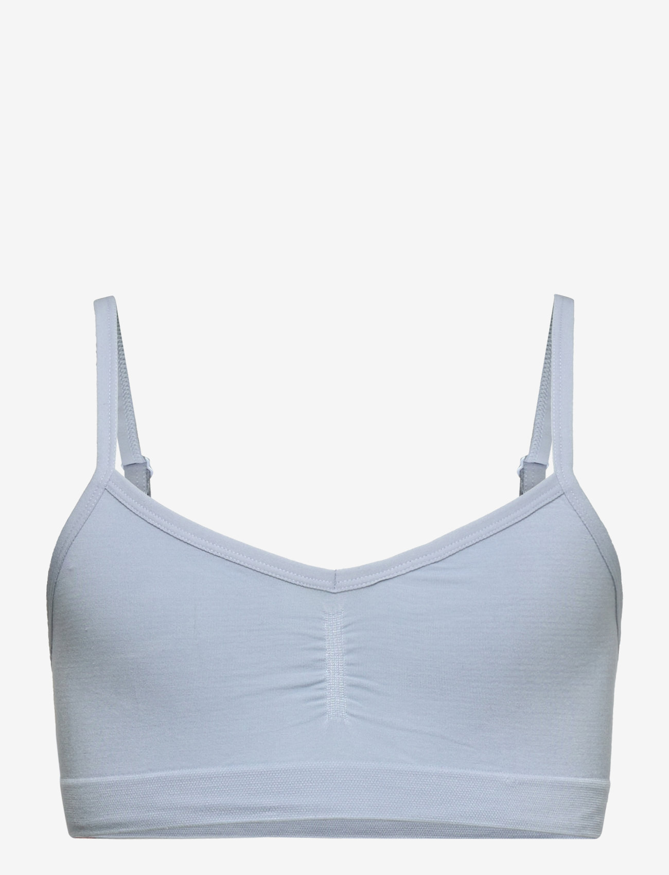 Lindex - Top seamless v neck - oberteile - light blue - 0