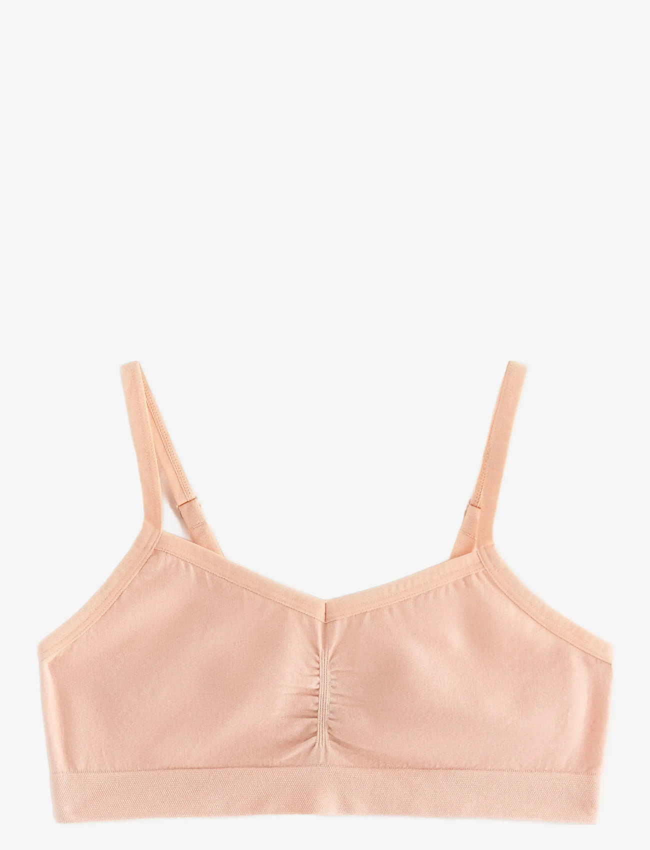 Lindex - Top seamless v neck - oberteile - light dusty pink - 0