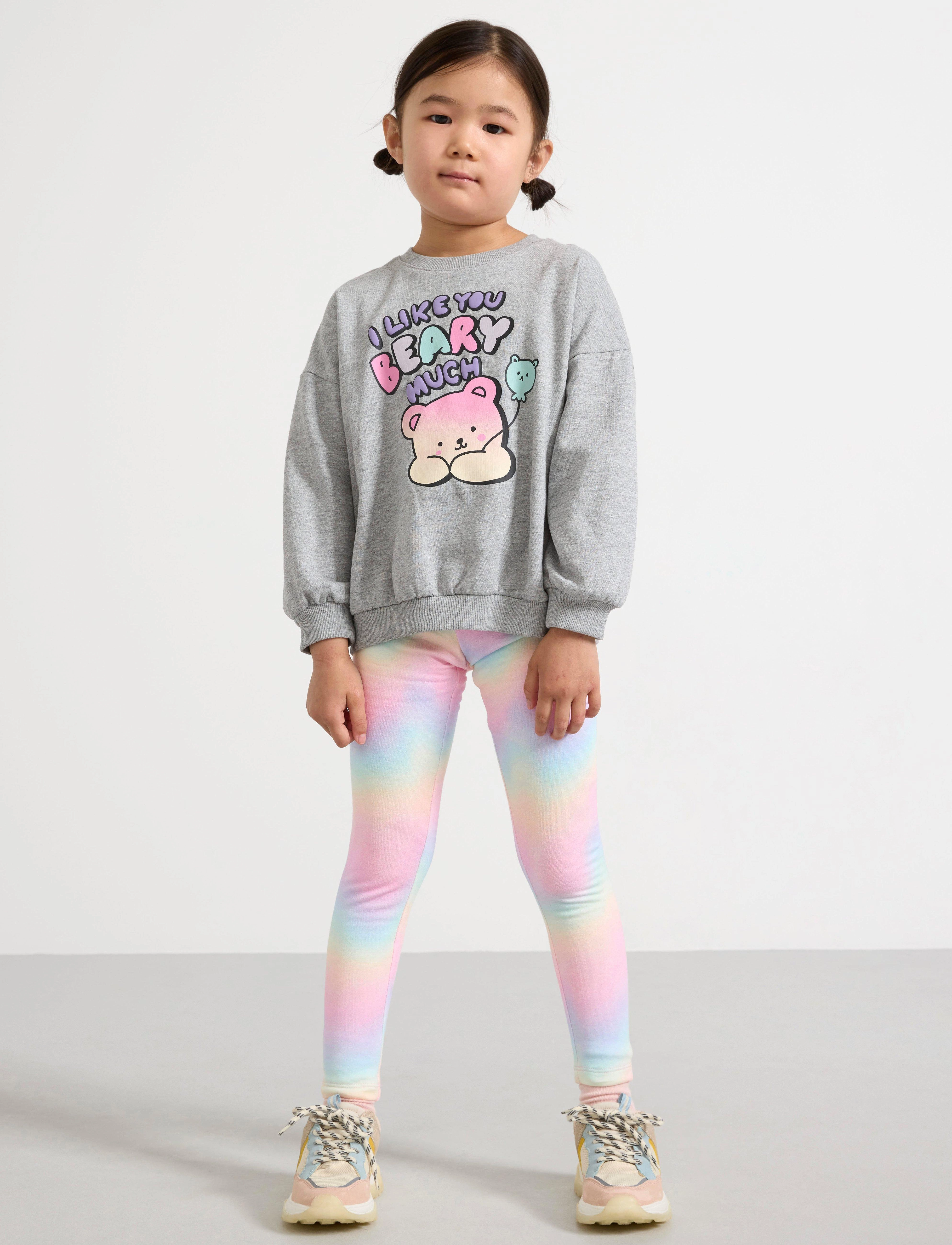 Lindex Leggings Rainbow Aop, 98, Unterteile, Lila - Leggings, Kinder