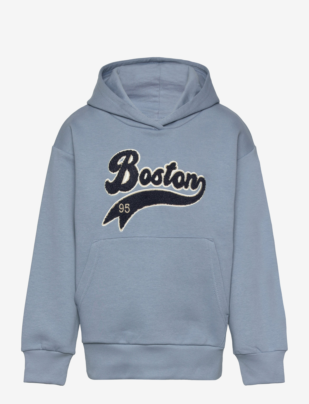 Lindex - Sweatshirt hood varsity - lt dusty blue - 0
