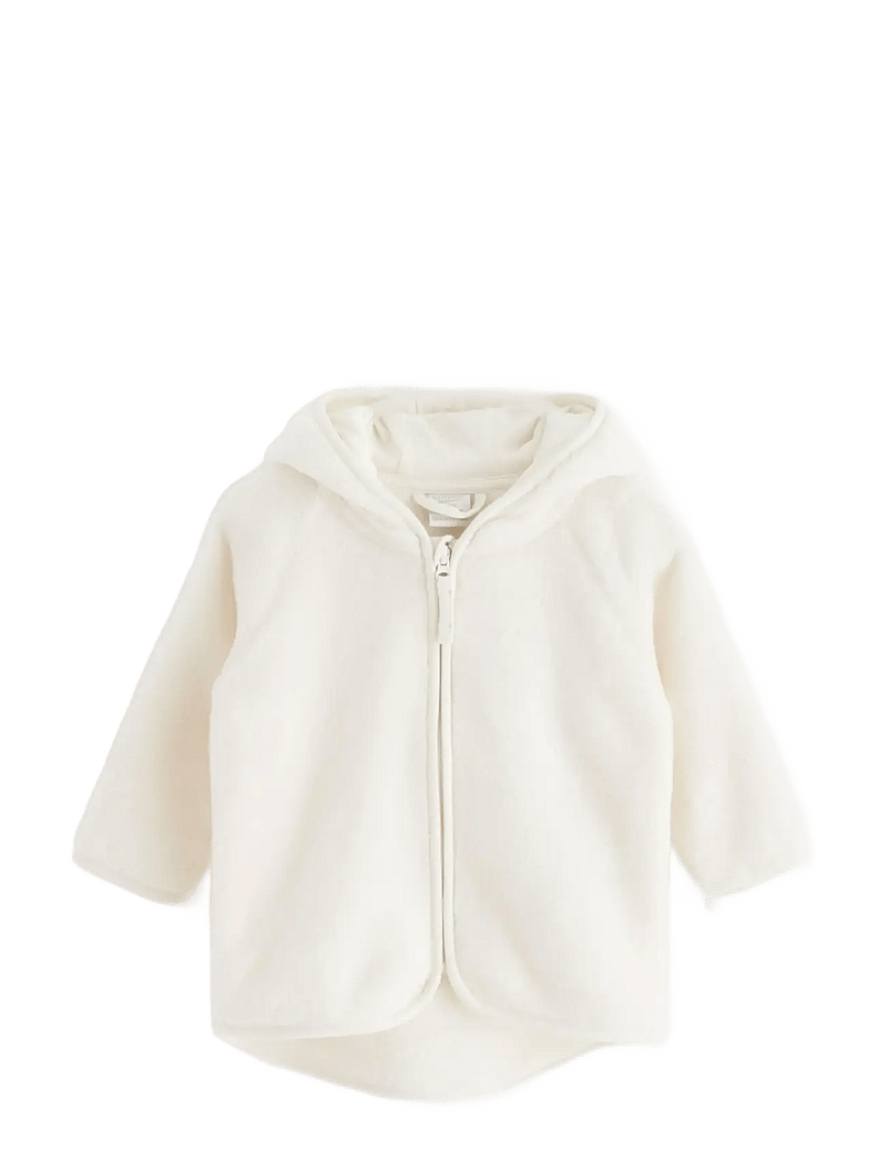 Lindex - Jacket pile newborn - fleecejacken - light dusty white - 0