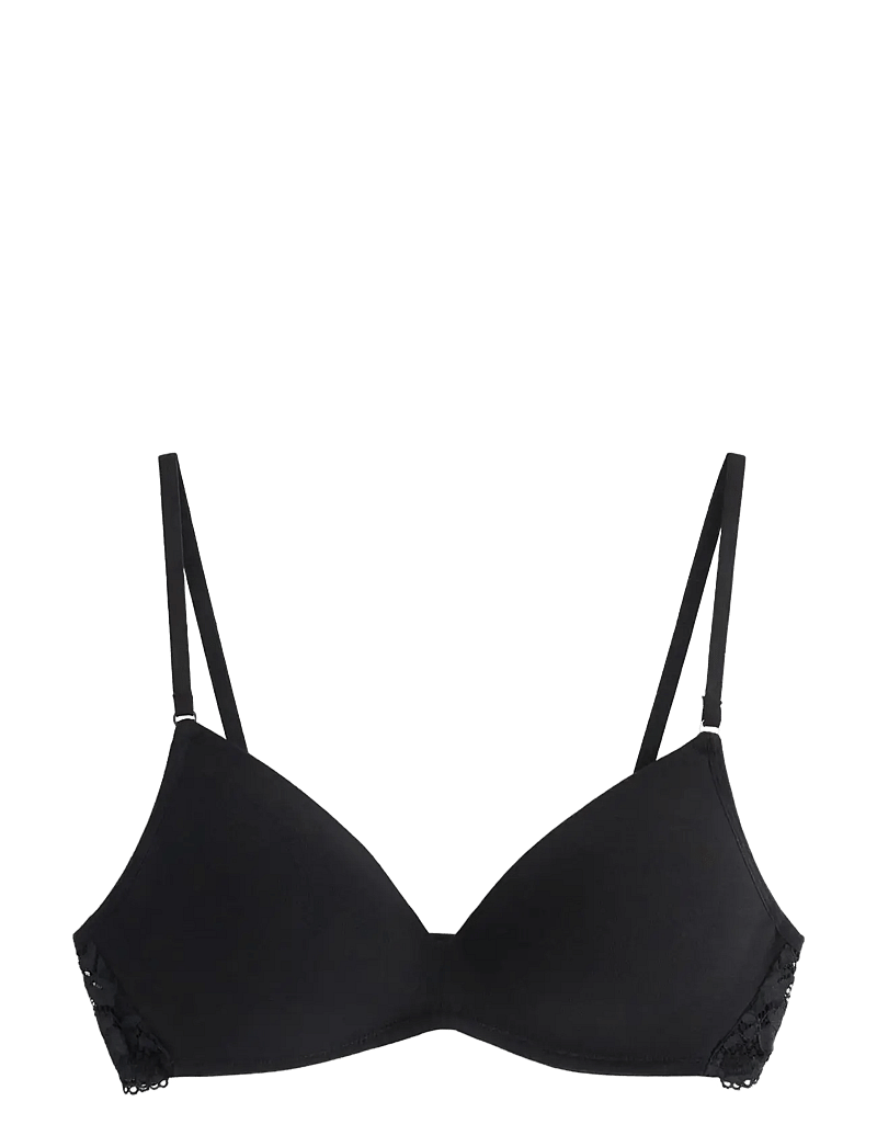 Lindex - Wirefree soft bra - push up bhs - black - 1