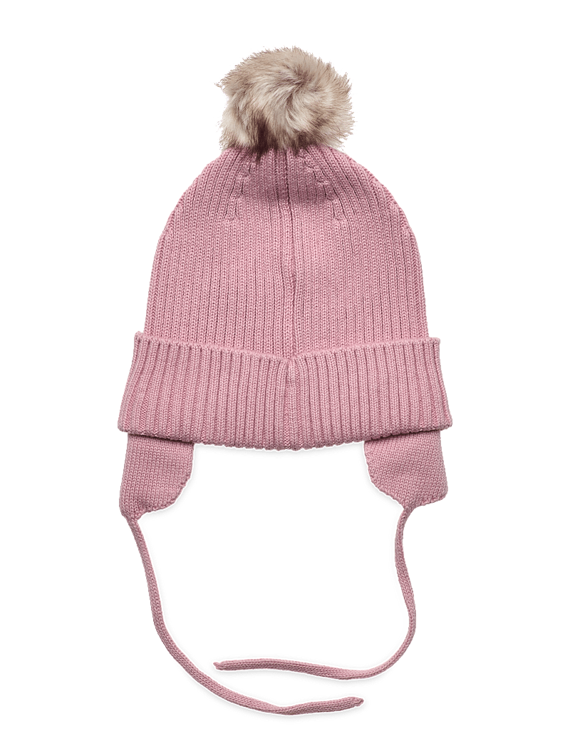 Lindex - Cap knitted w pom pom - beanies - dusty pink - 1
