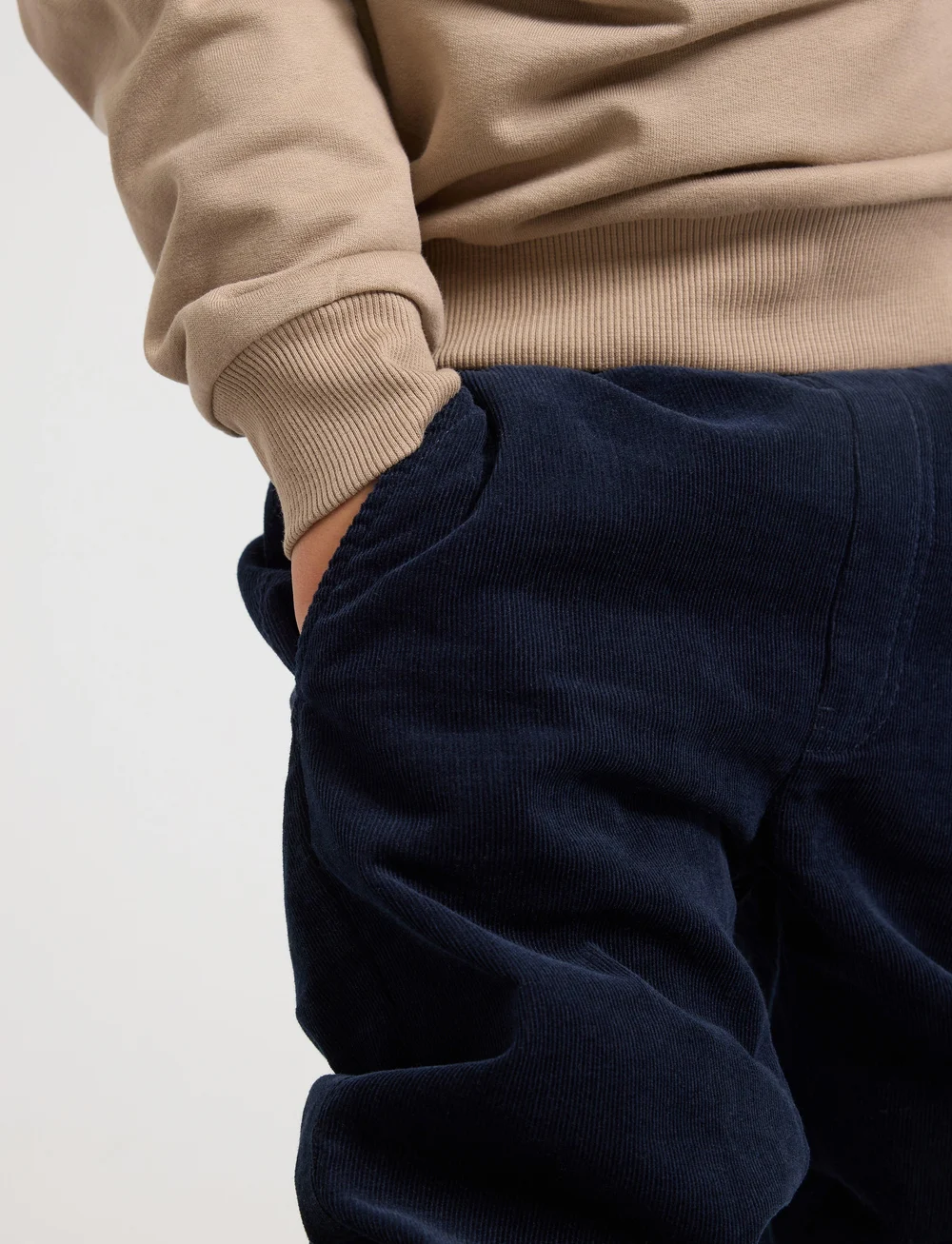 Lindex - Trousers Cord lined - joggings - dark navy - 4