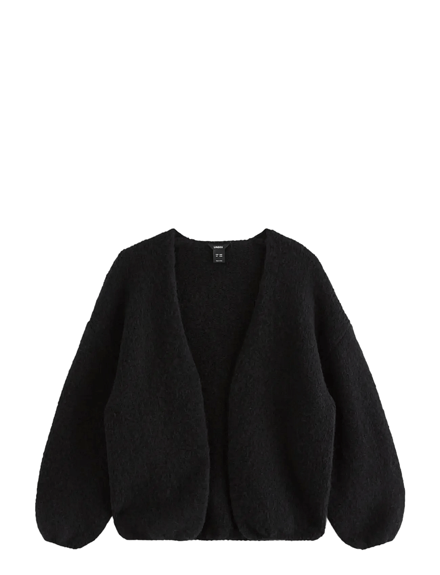 Lindex - Knitted cardigan - kardiganid - black - 1