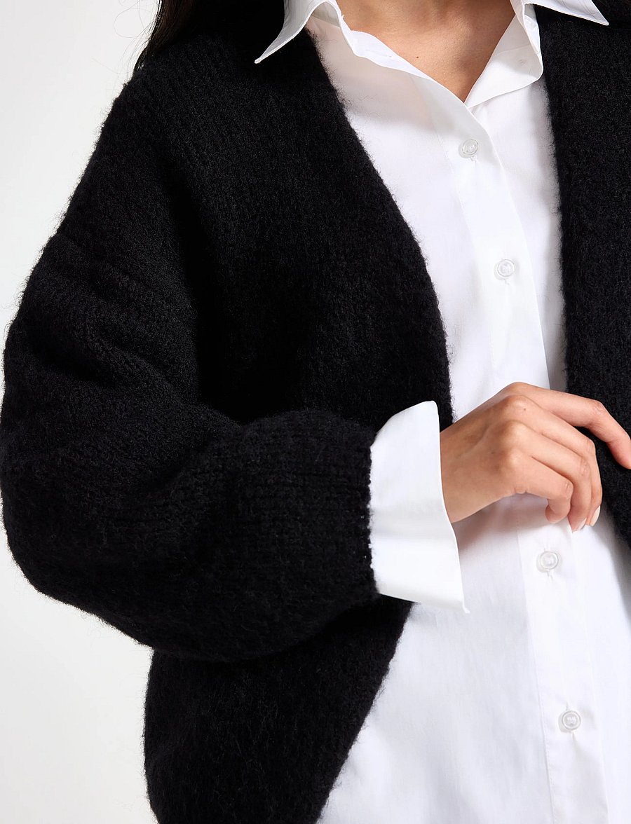 Lindex - Knitted cardigan - kardiganid - black - 4