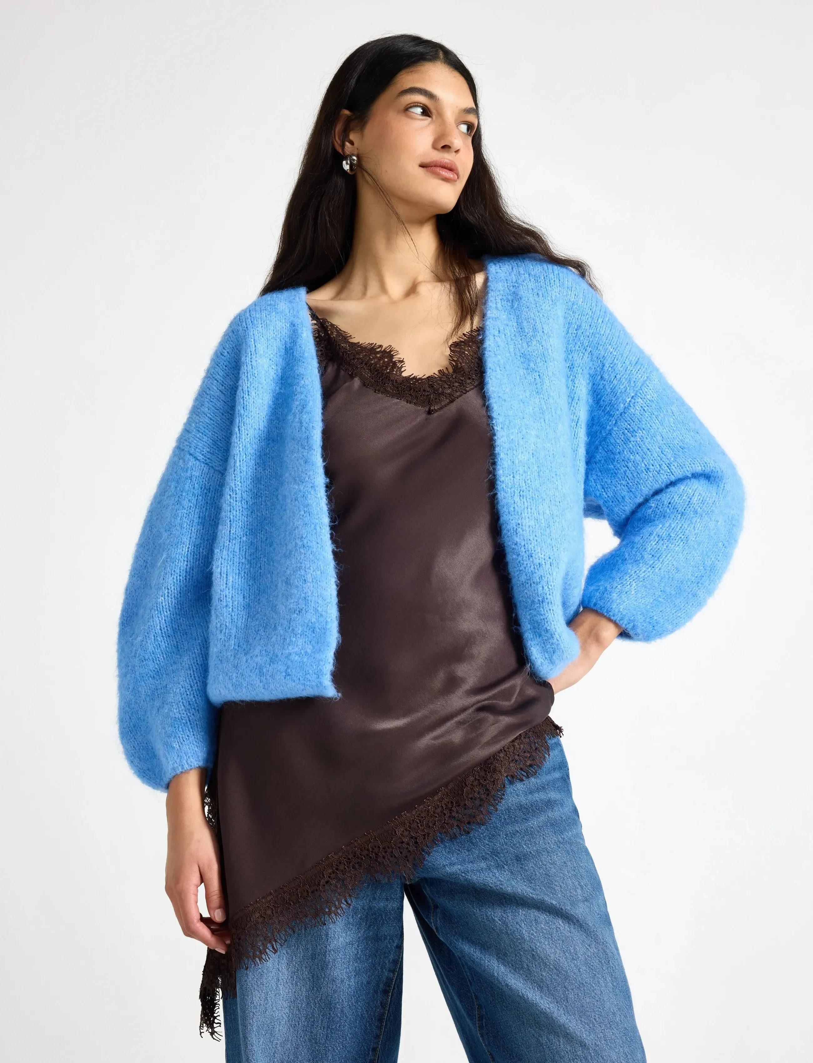 Lindex Knitted cardigan - Lindex - BLUE / blue