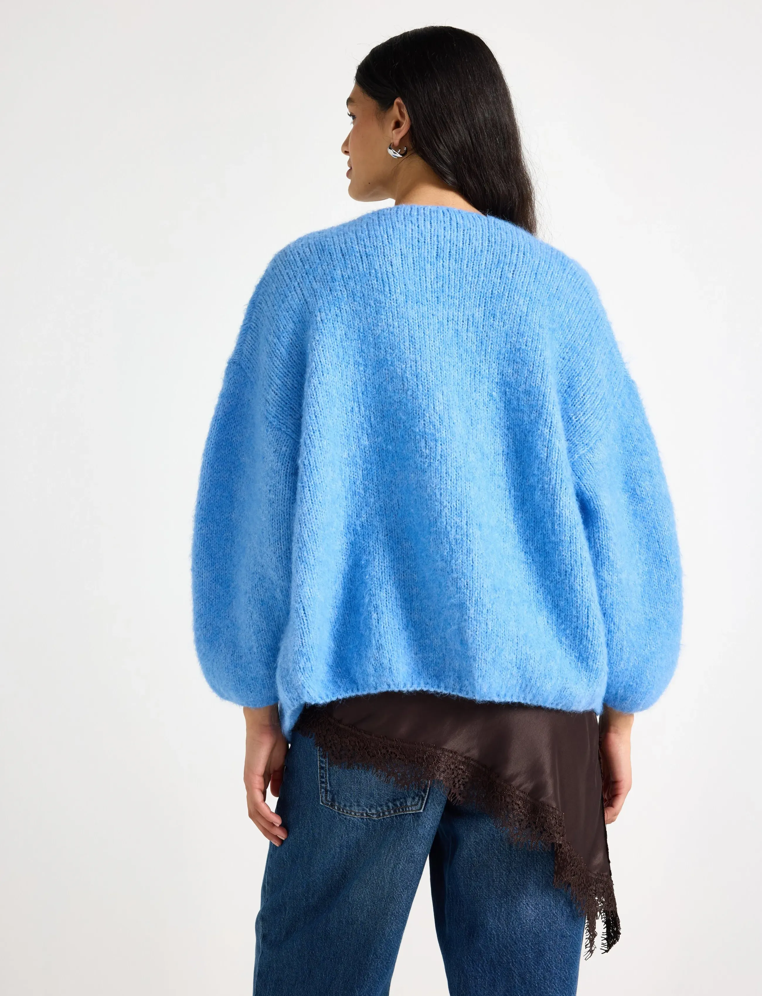 Lindex - Knitted cardigan - swetry rozpinane - blue - 3