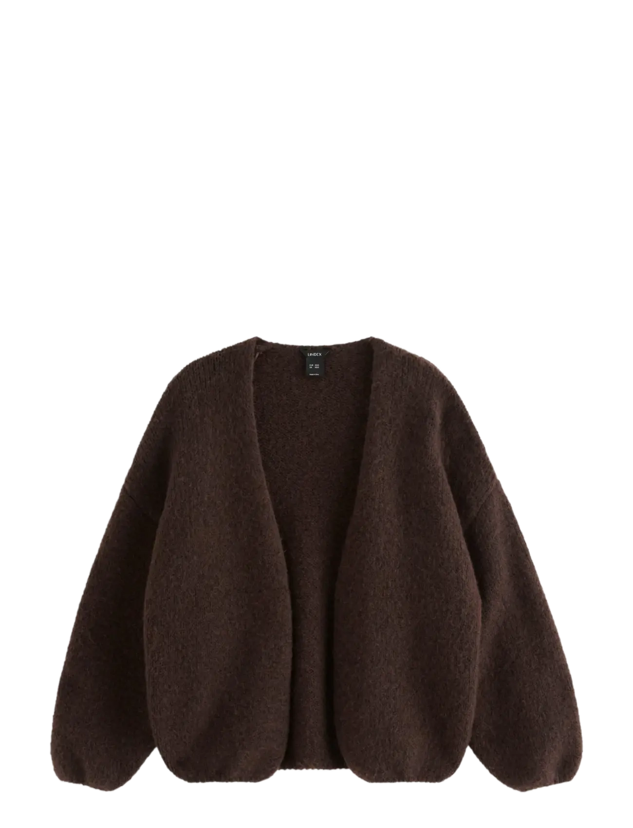 Lindex Knitted cardigan - Clothing - DARK BROWN / brown