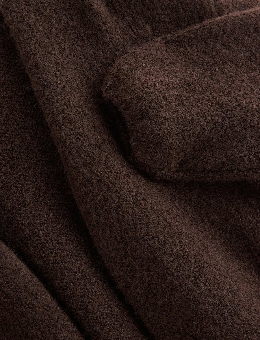 Lindex - Knitted cardigan - koftor - dark brown - 5