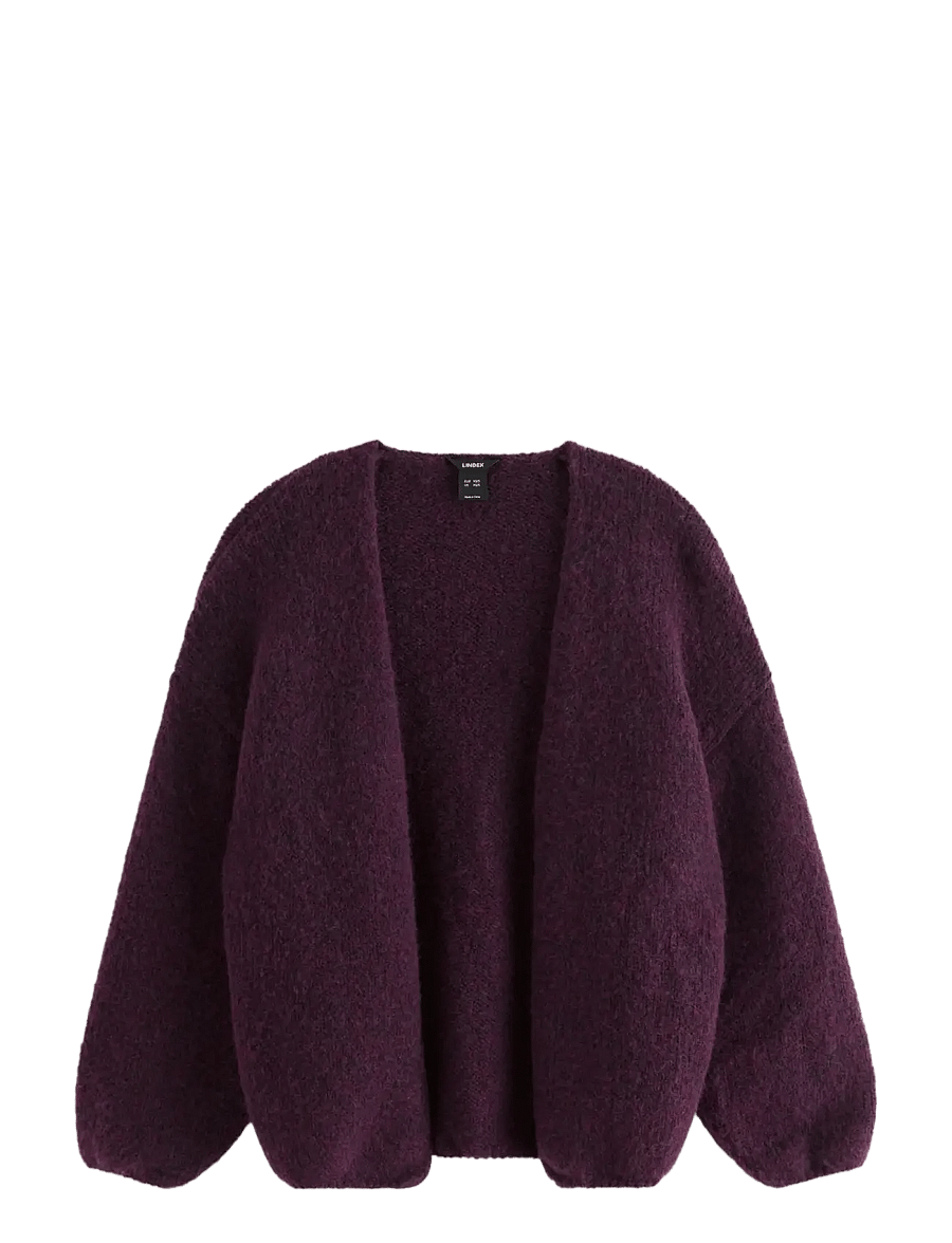 Lindex - Knitted cardigan - strickjacken - dark lilac - 1