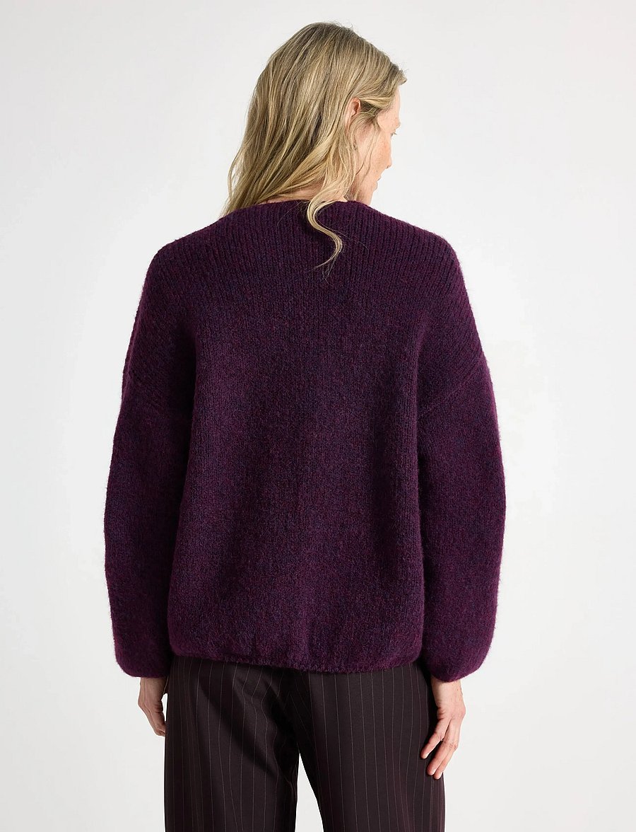 Lindex - Knitted cardigan - strickjacken - dark lilac - 3