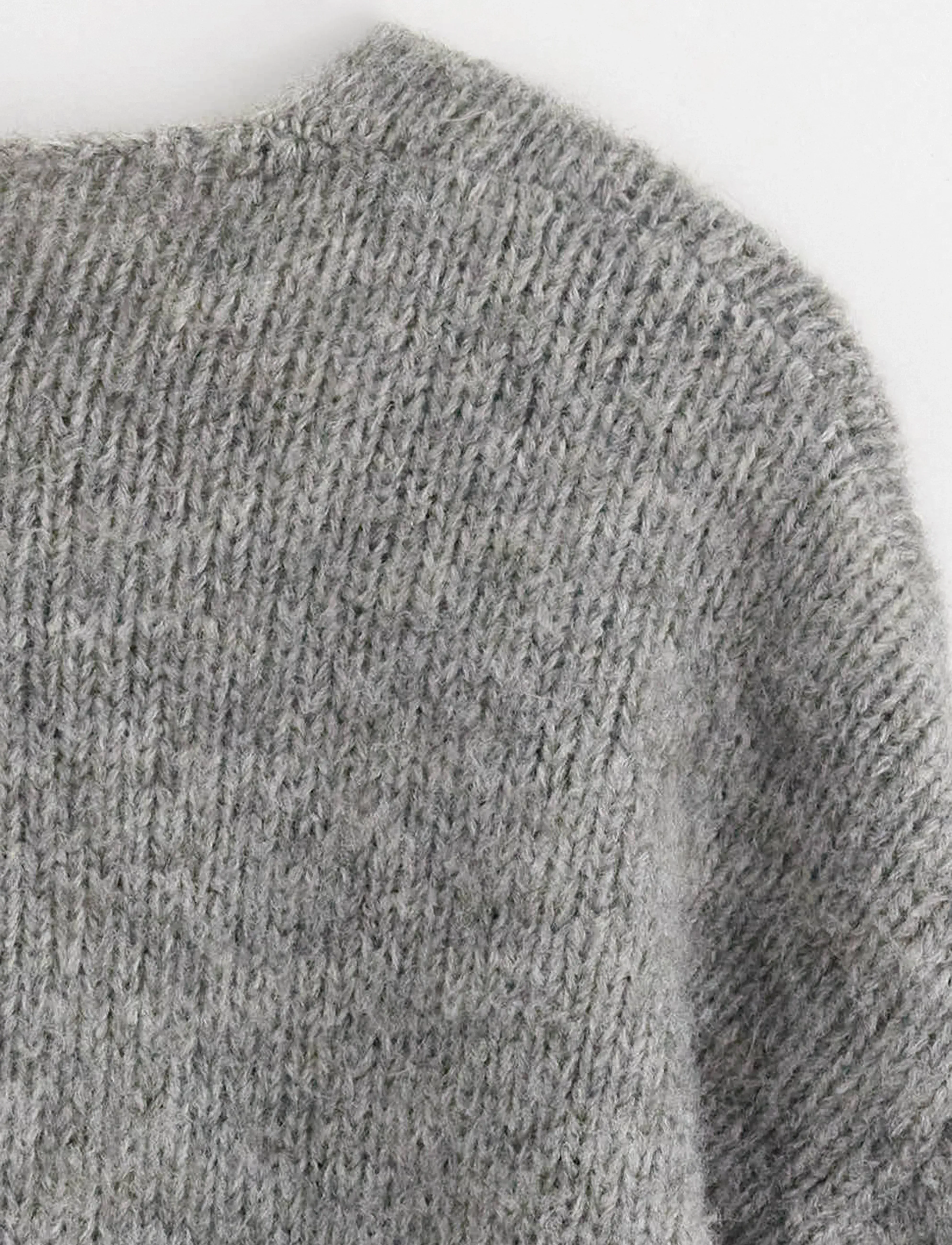 Lindex - Knitted cardigan - koftor - grey - 5
