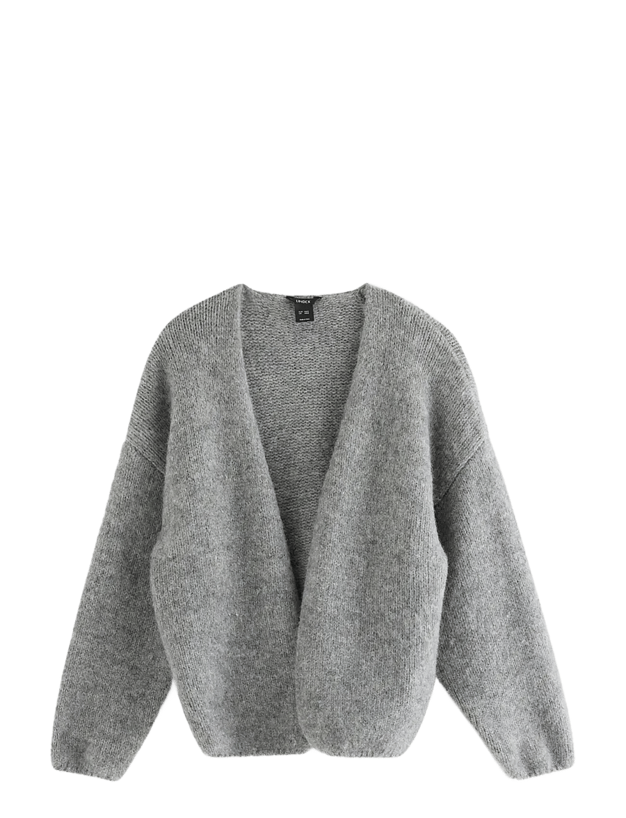 Lindex - Knitted cardigan - cardigans - grey melange - 1