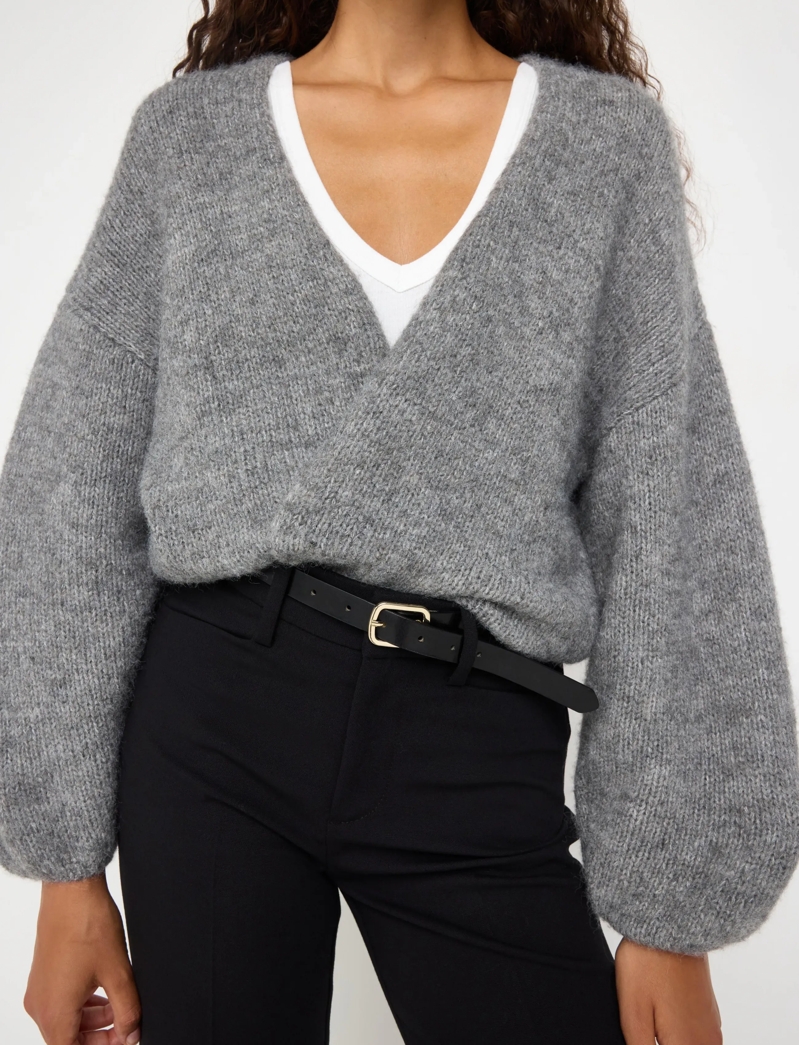 Lindex - Knitted cardigan - cardigans - grey melange - 4