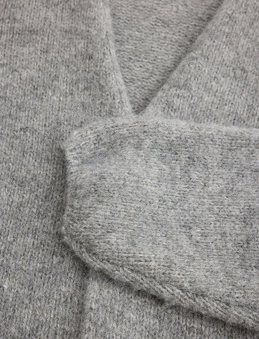 Lindex - Knitted cardigan - cardigans - grey melange - 5