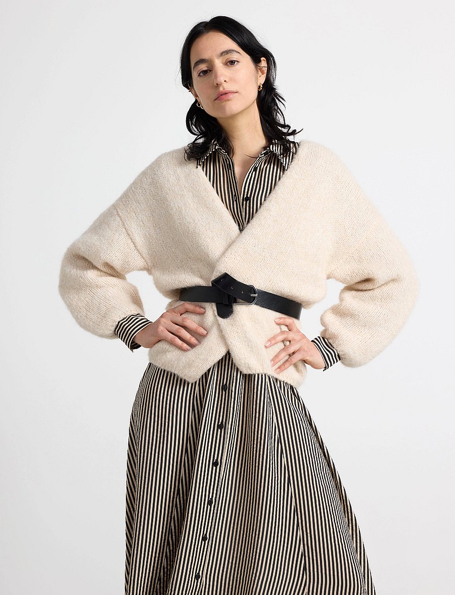 Lindex - Knitted cardigan - cardigans - light beige - 0
