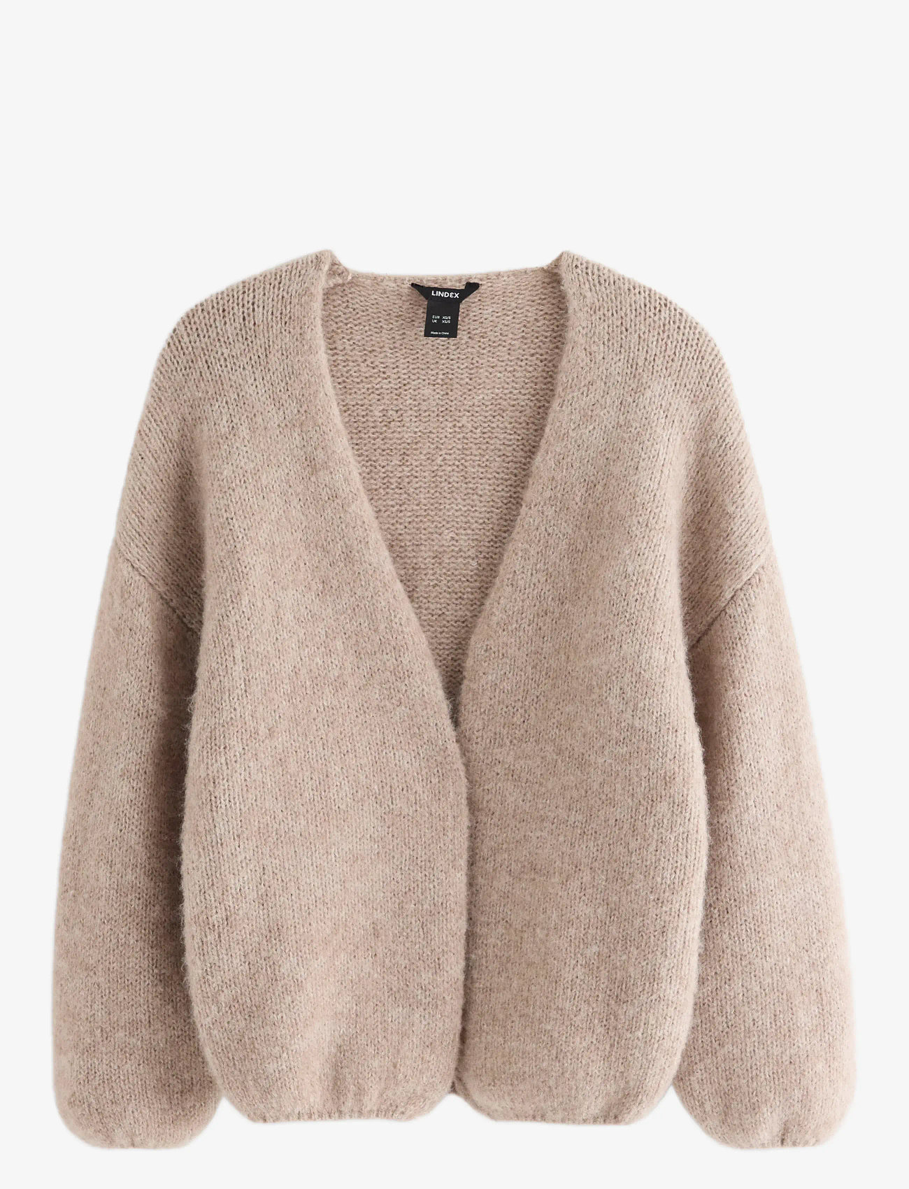 Lindex - Knitted cardigan - cardigans - light brown melange - 1