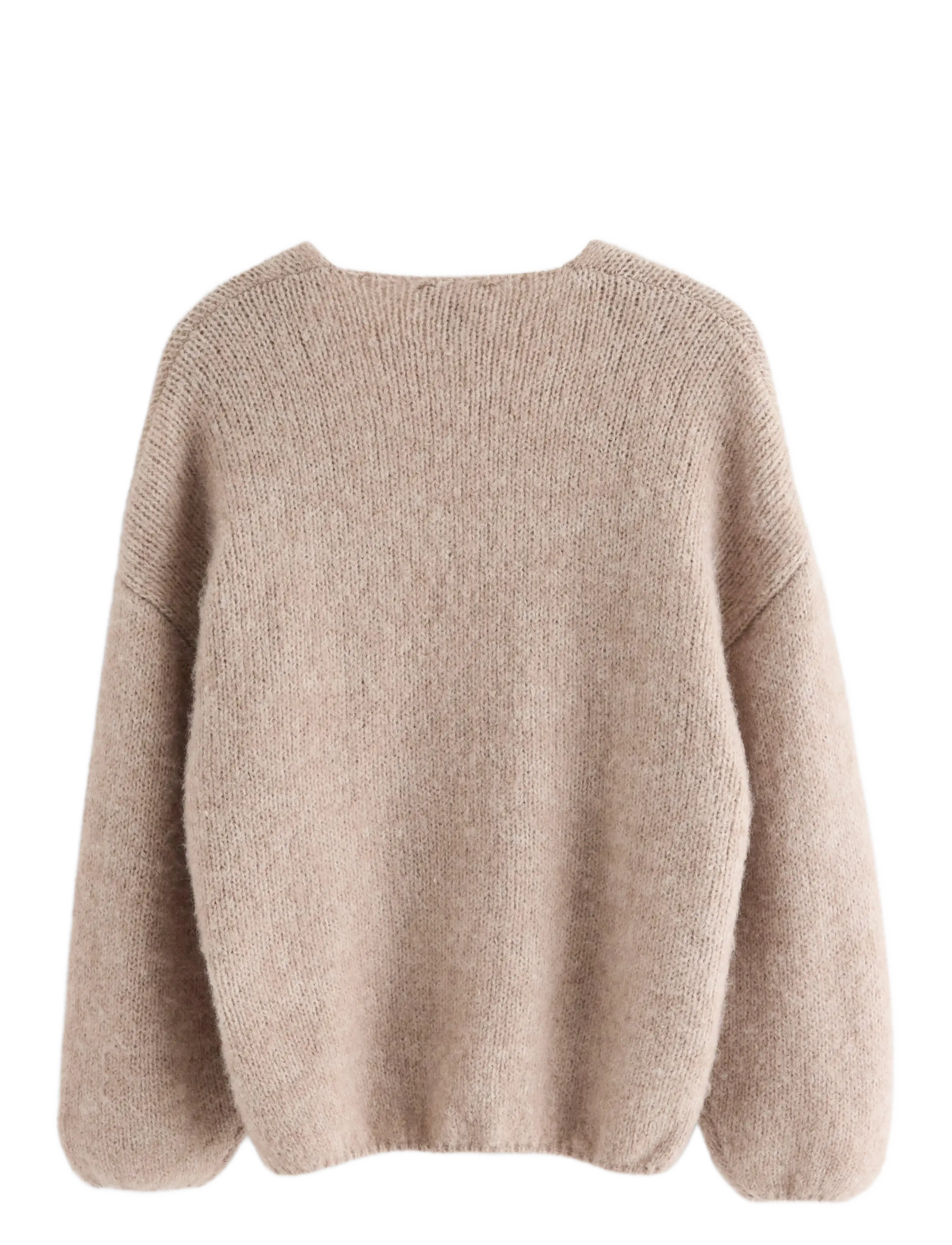 Lindex - Knitted cardigan - cardigans - light brown melange - 2
