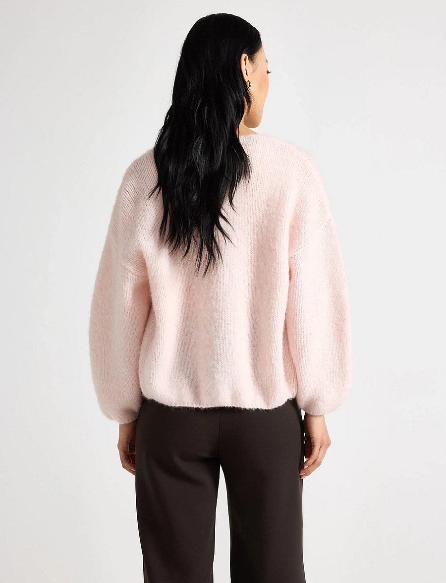 Lindex - Knitted cardigan - kardiganid - light pink - 3