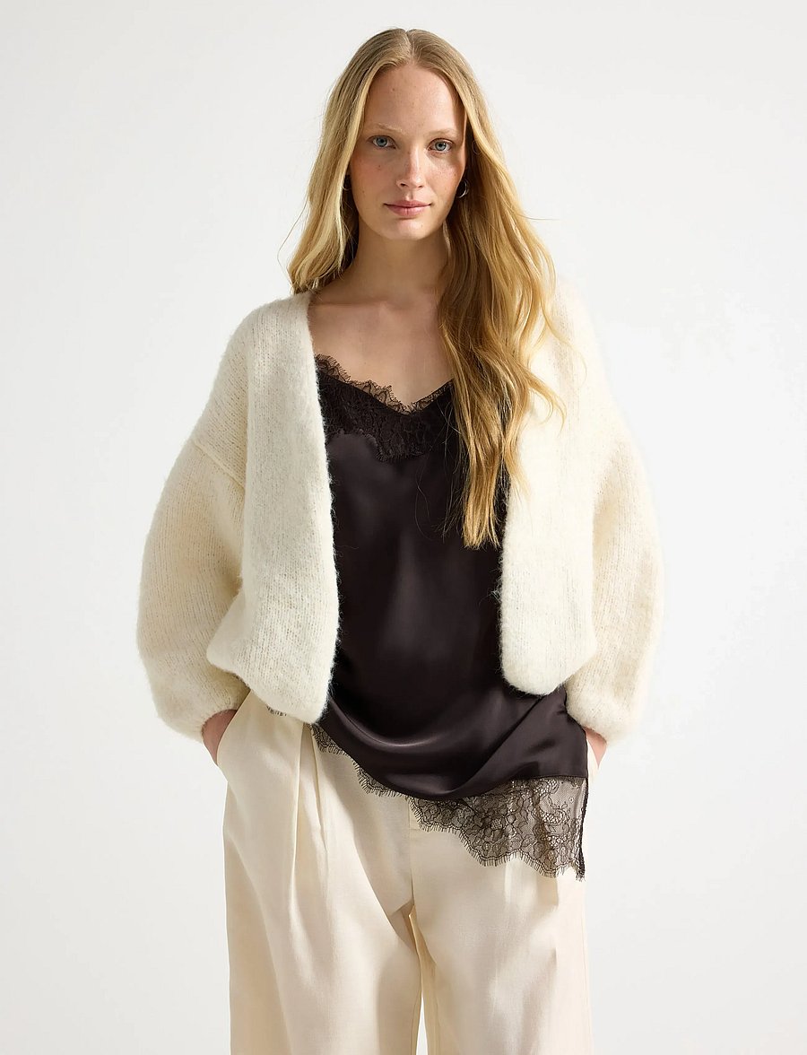 Lindex - Knitted cardigan - kardiganid - light white - 0