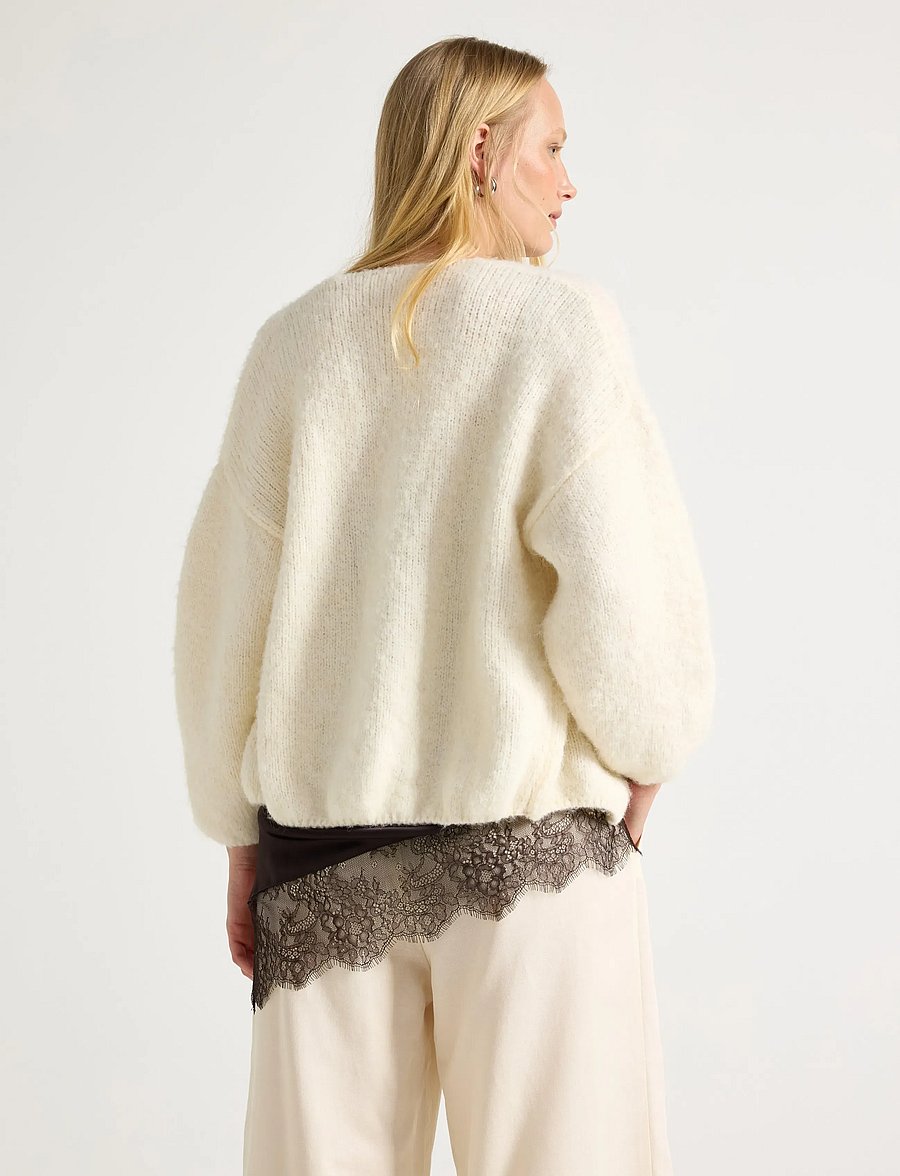 Lindex - Knitted cardigan - kardiganid - light white - 3