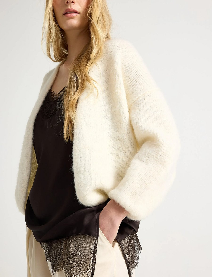 Lindex - Knitted cardigan - kardiganid - light white - 4