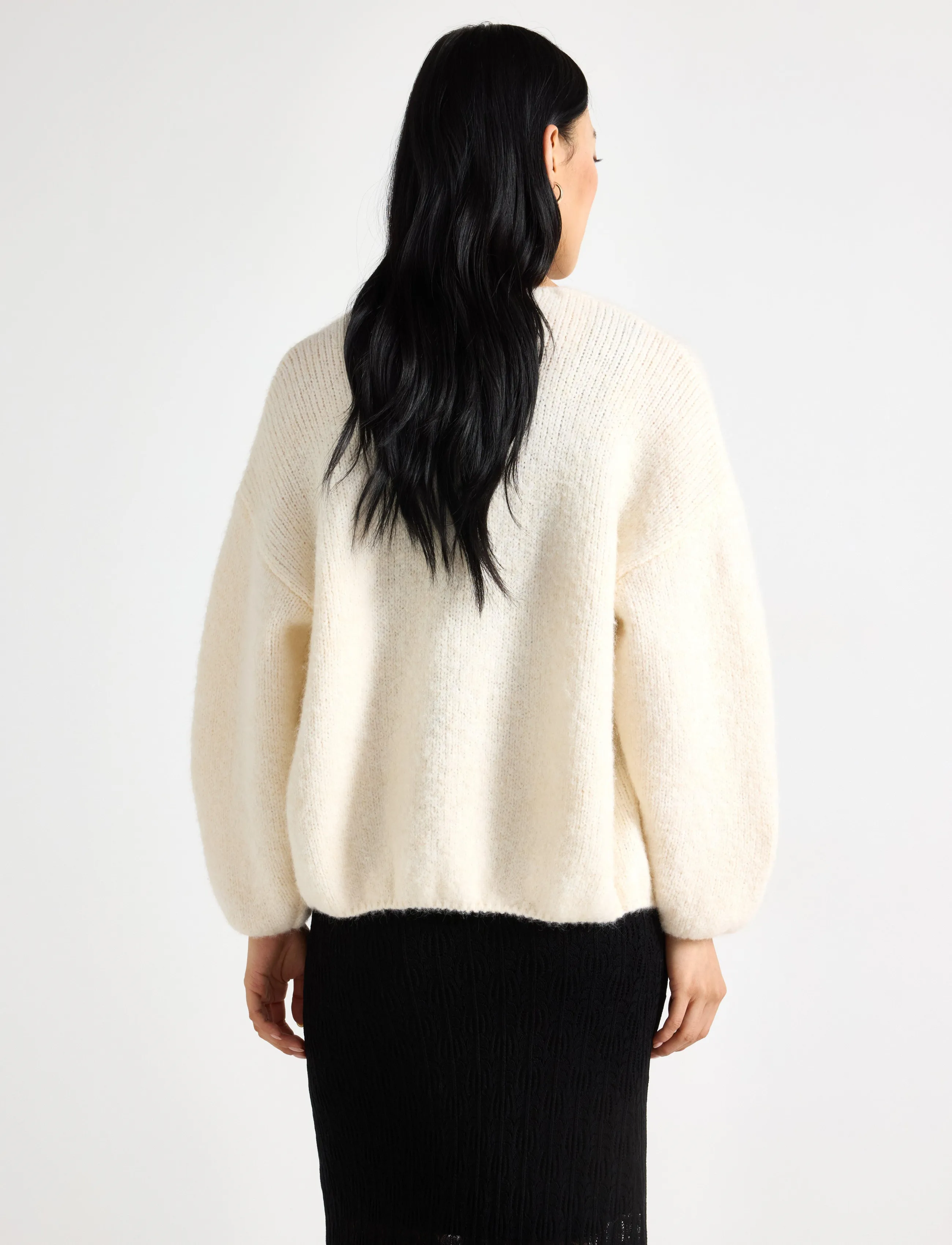 Lindex - Knitted cardigan - cardigans - off white - 3