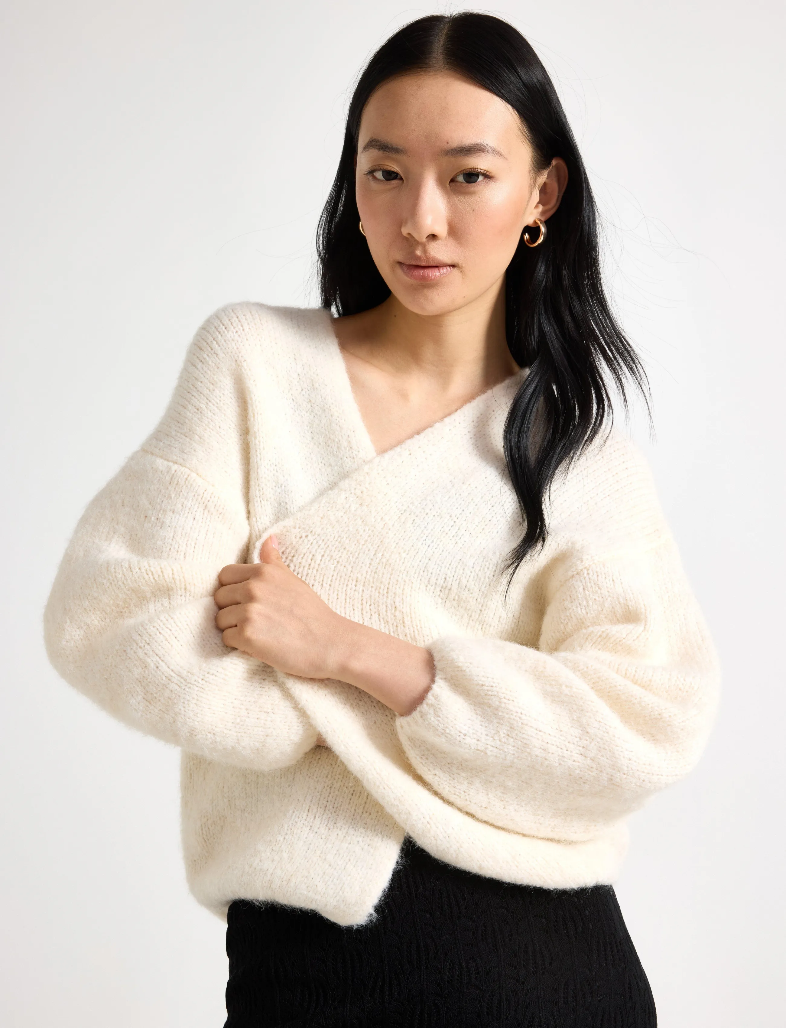 Lindex - Knitted cardigan - cardigans - off white - 4