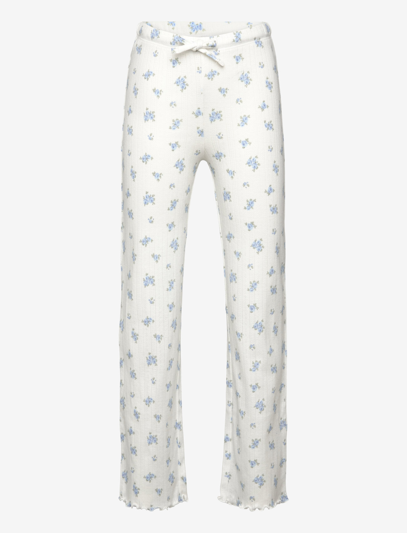 Lindex - Trousers pyjama pointelle long - pyjamas - off white - 0