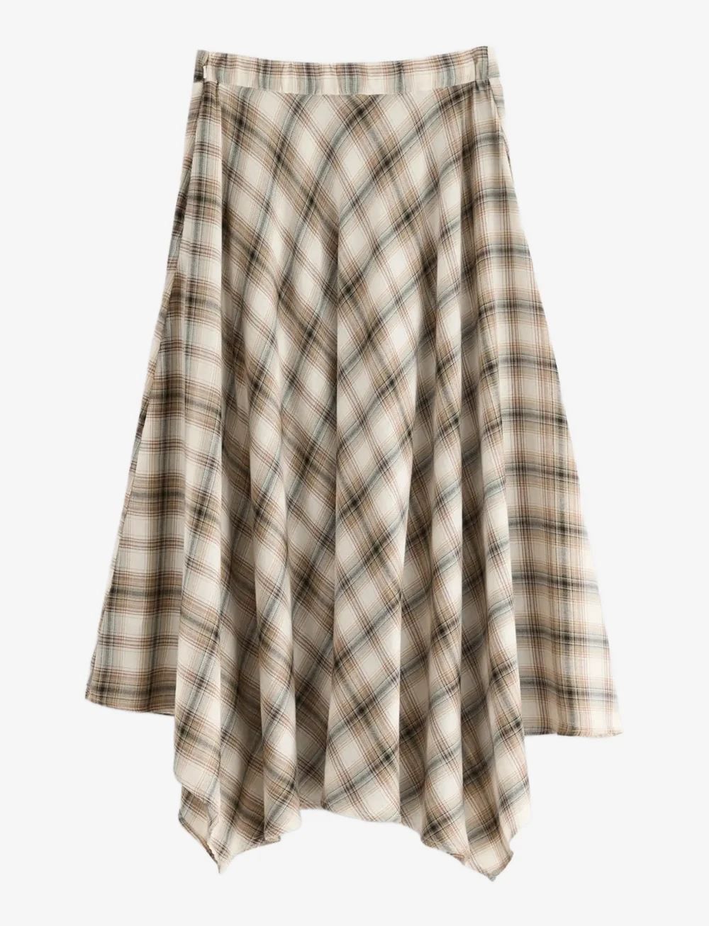 Lindex - Skirt Laura Check - midi nederdele - light beige - 2