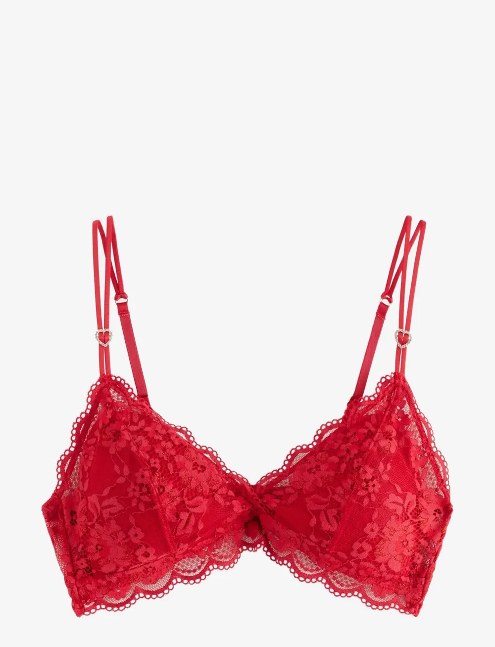 Lindex - Bra Iris Soft bralette Heart s - bralette - red - 1