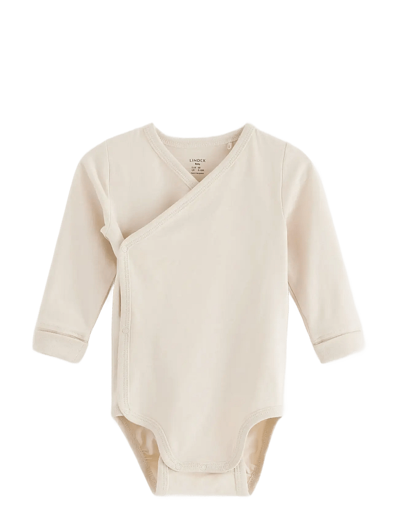 Lindex - Wrap bodysuit - osta vanuse järgi - light beige - 0